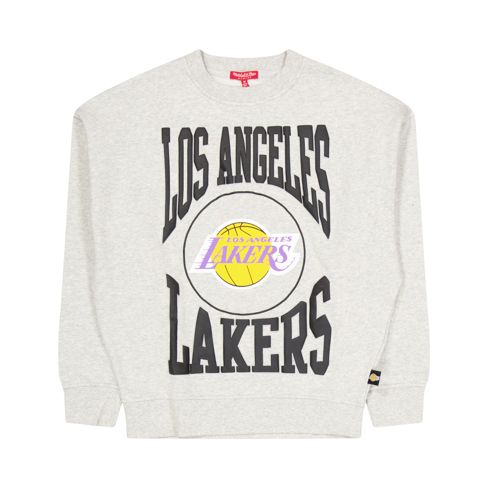 Lakers Womens Logo Lt Crew 3.0 Grey Heather, Female, Kleding, hoodies en sweatshirts, Wit, S