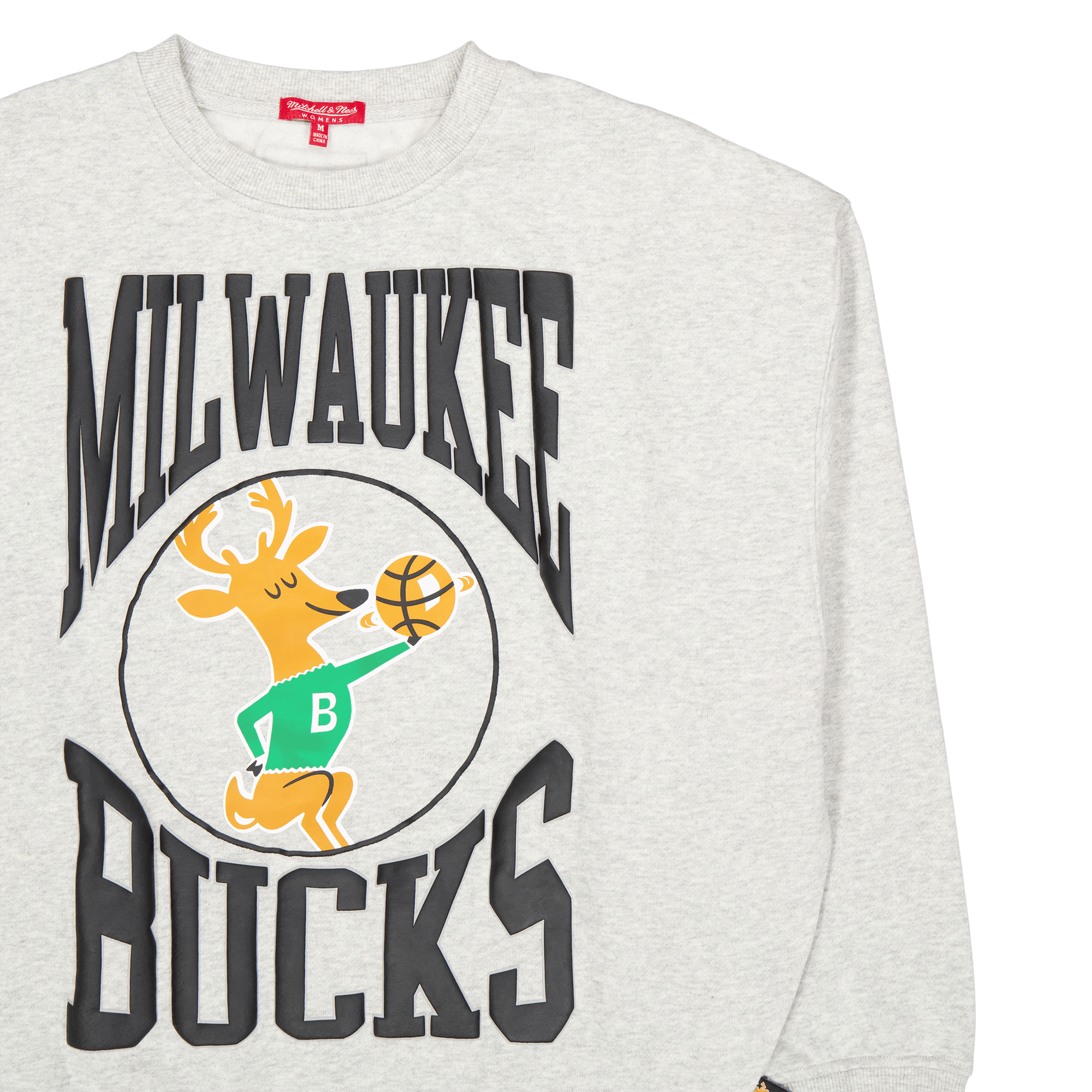 Bucks Womens Logo Lt Crew 3.0 Grey Heather - Bild 3