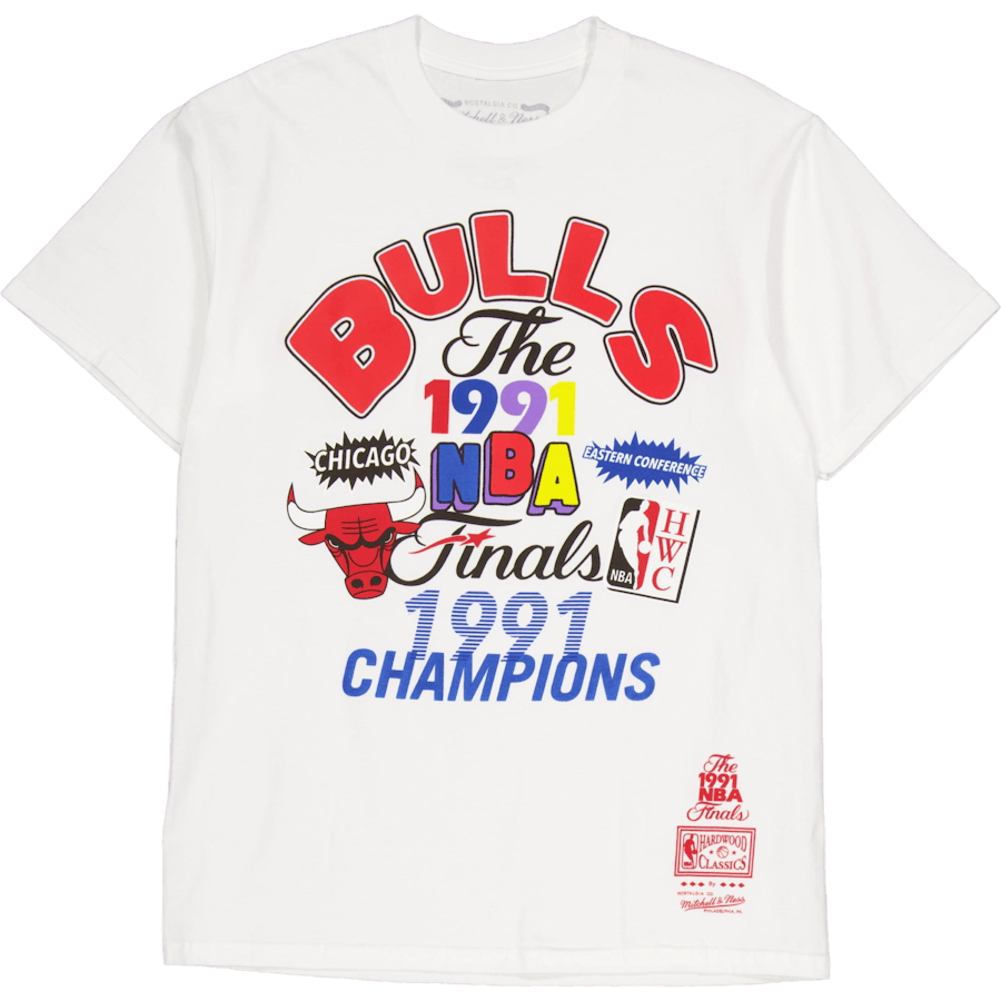 Bulls Champs Fest Ss Tee Hwc White