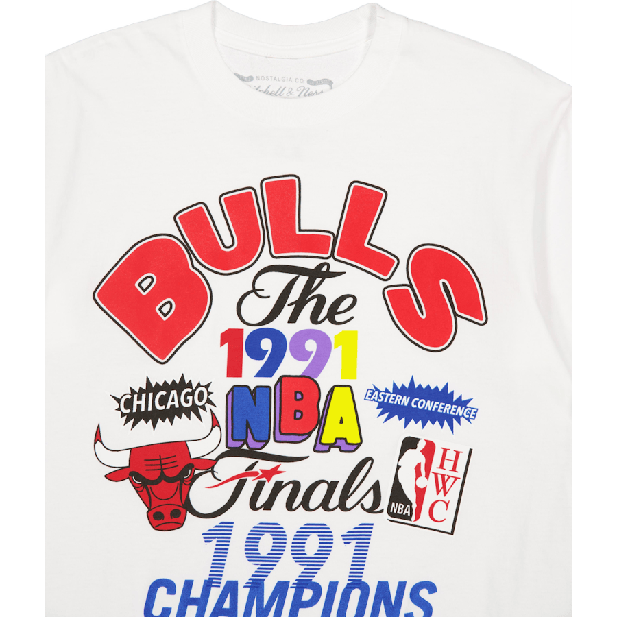 Bulls Champs Fest Ss Tee Hwc White - Bild 3