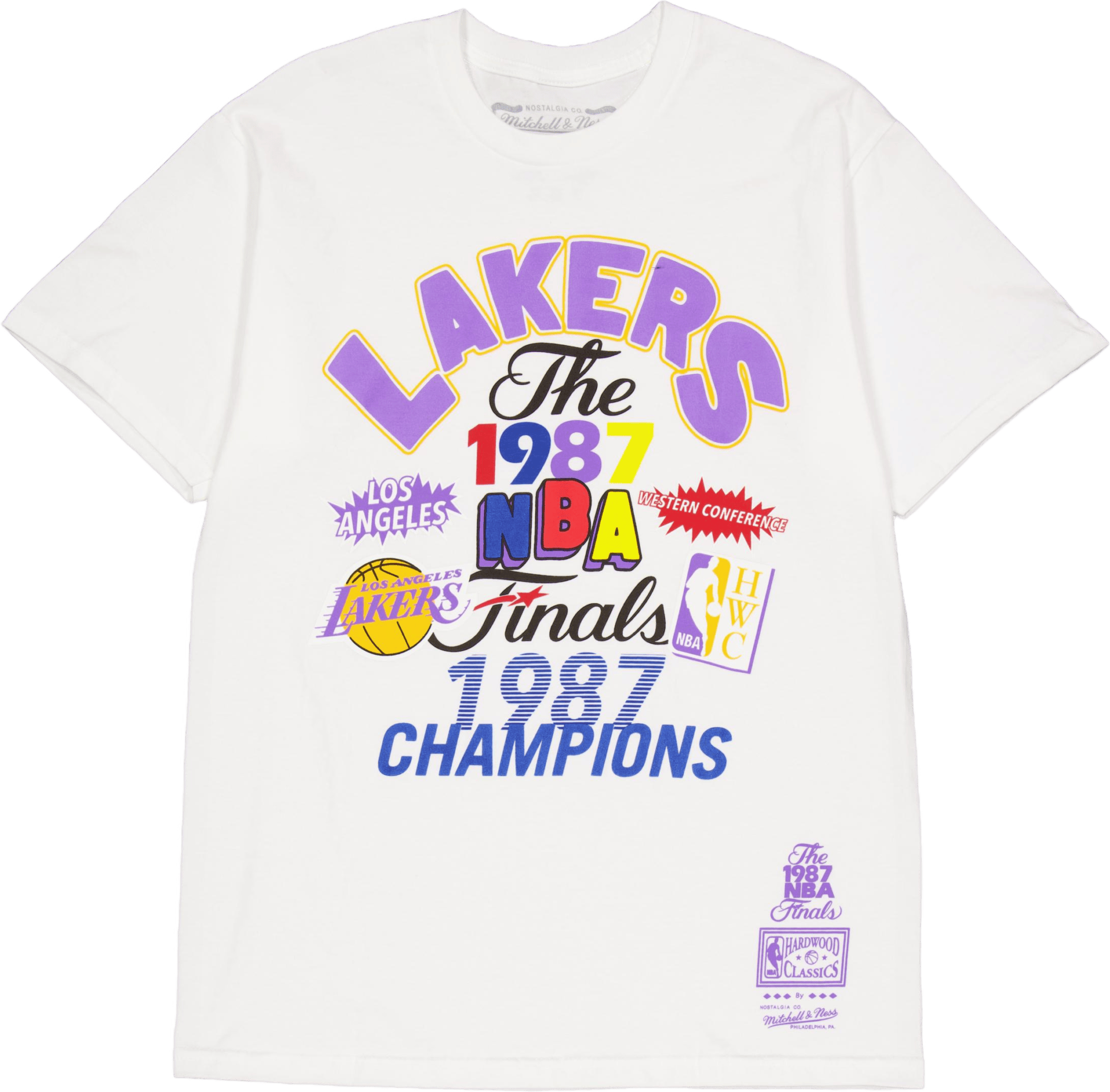 Lakers Champs Fest Ss Tee Hwc White