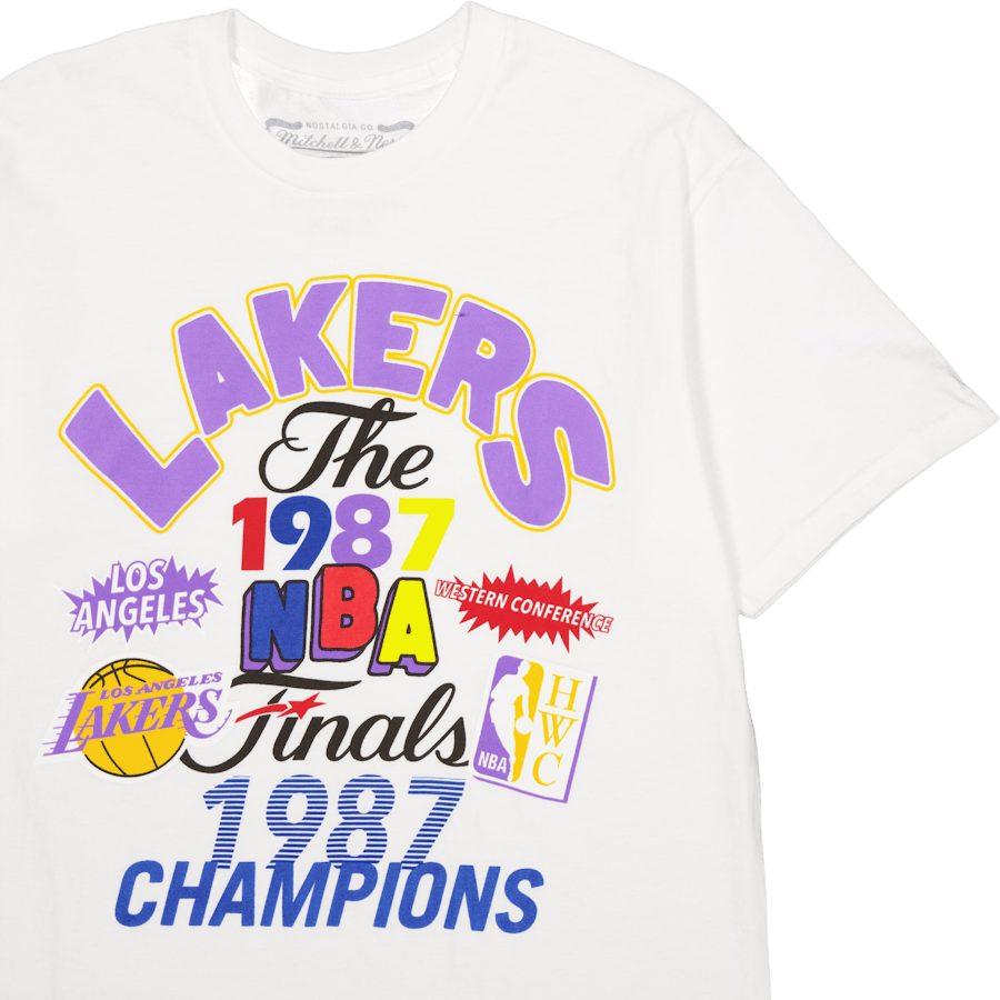 Lakers Champs Fest Ss Tee Hwc White - Bild 3