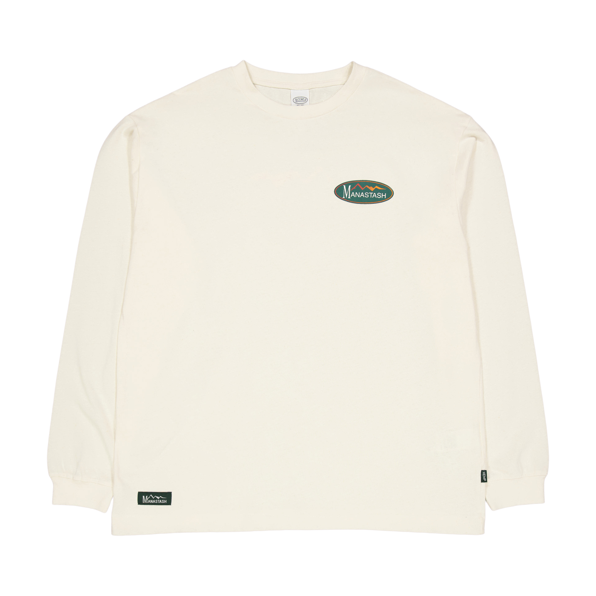 Hemp L/s Tee Original Logo Natural