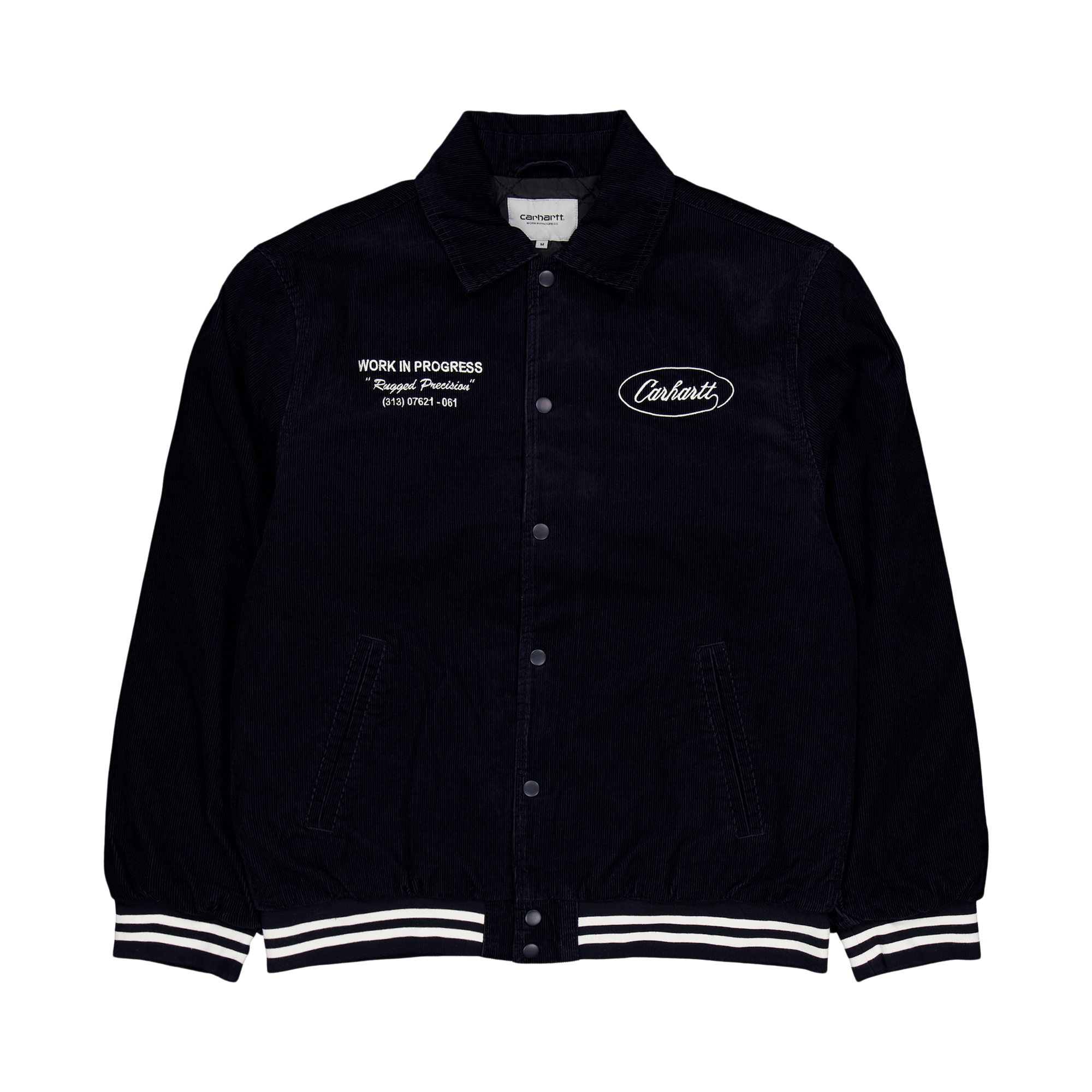 Rugged Letterman Jacket Dark Navy / Wax