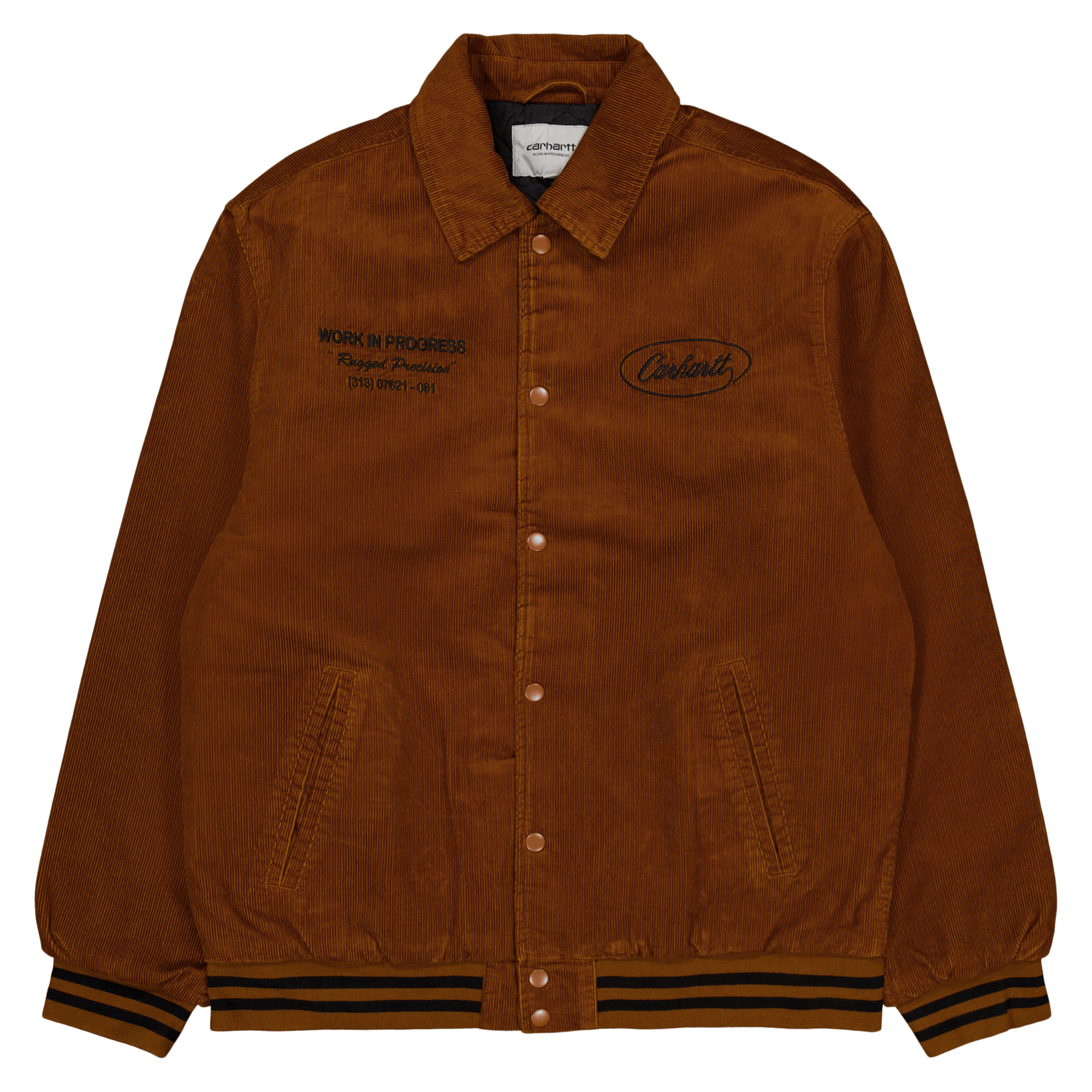 Rugged Letterman Jacket Deep H Brown / Black