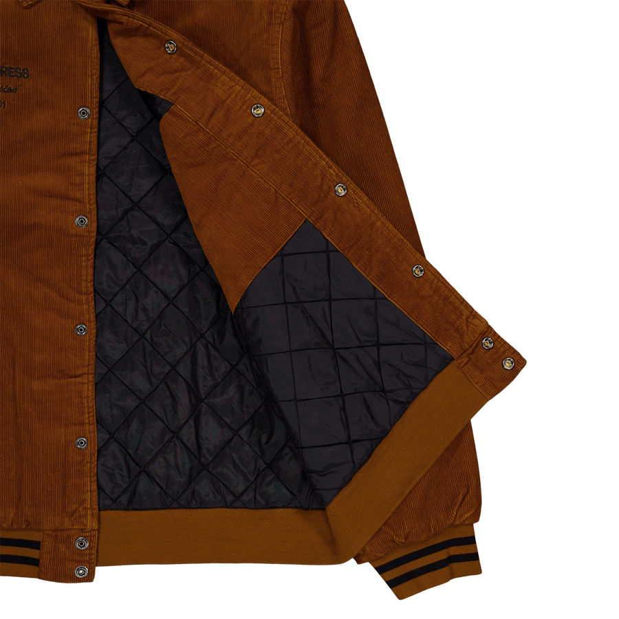 Rugged Letterman Jacket Deep H Brown / Black - Bild 4