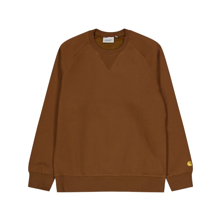 Chase Sweat Tamarind / Gold, Unisex, Abbigliamento, felpe con cappuccio e felpe, Marrone, S