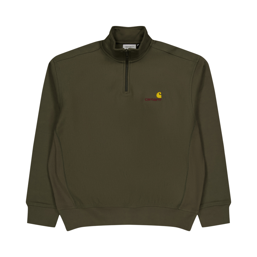 Half Zip American Script Sweat Plant