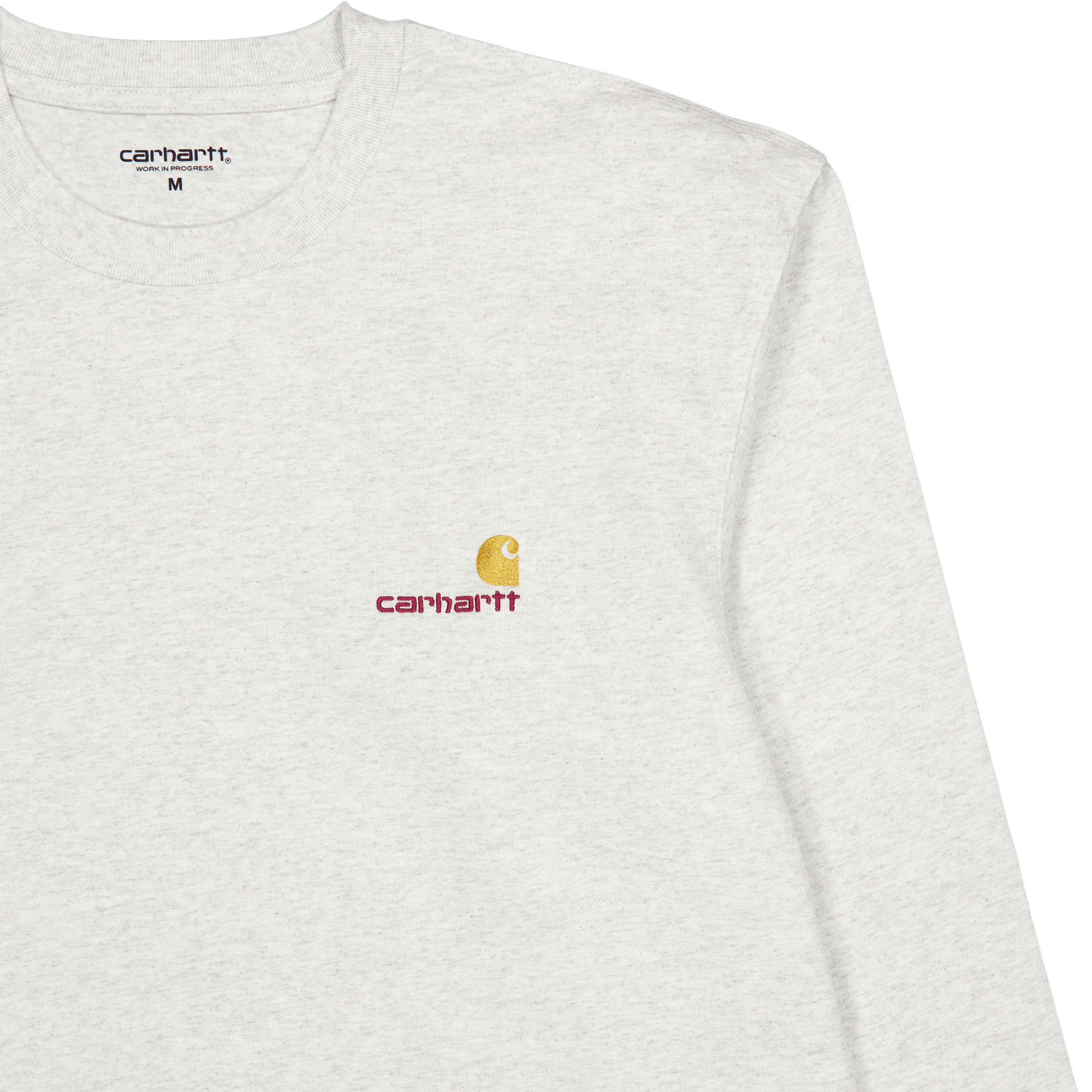 L/s American Script T-shirt Ash Heather - Bild 3