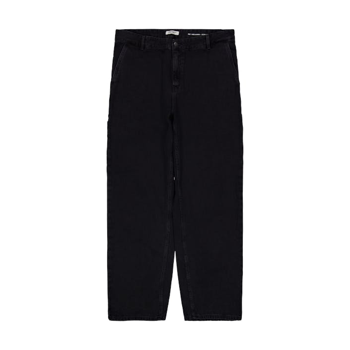 W' Pierce Pant Straight Black, Female, Apparels, Bottoms, Black, W29