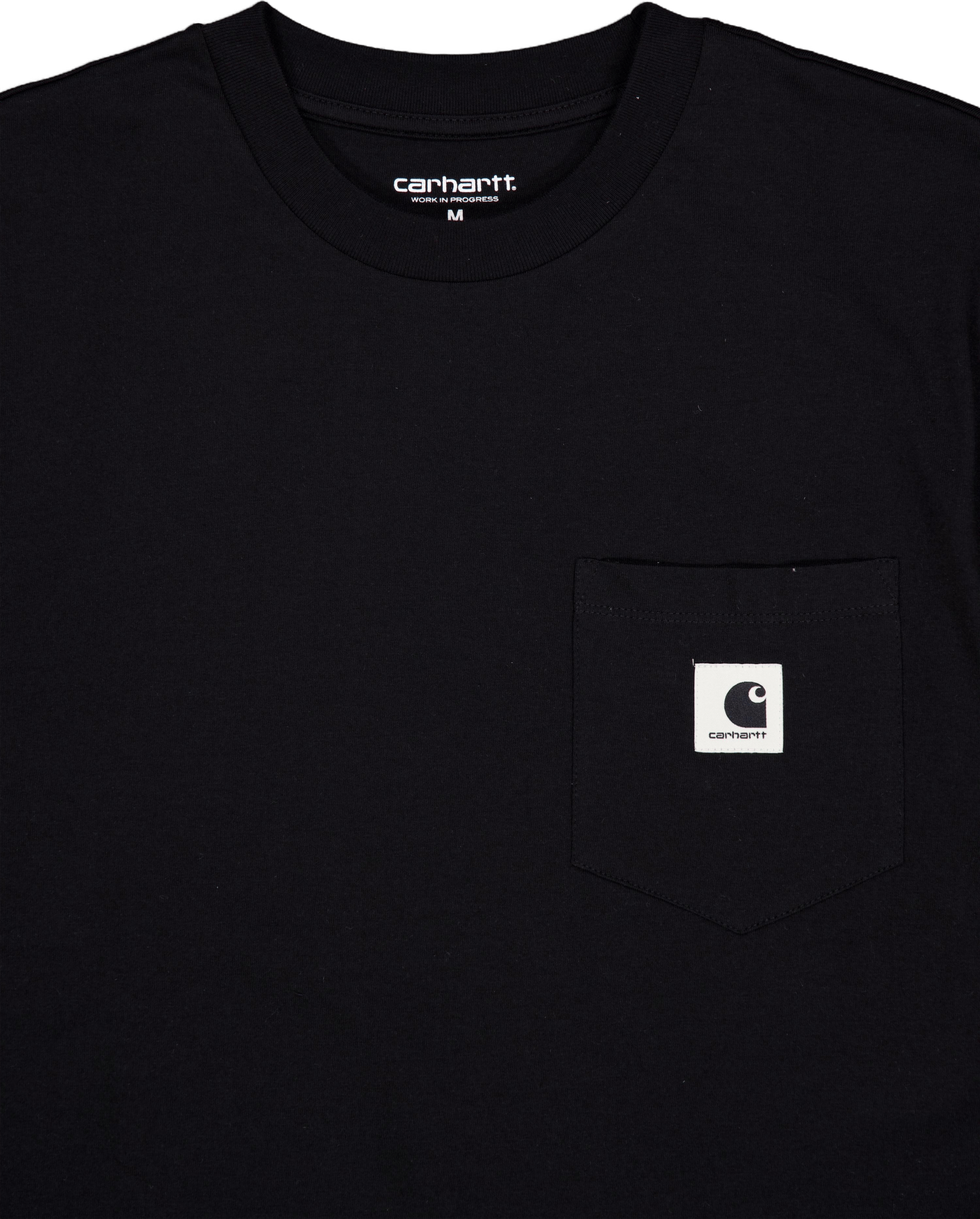 W' S/s Pocket T-shirt Black - Bild 3
