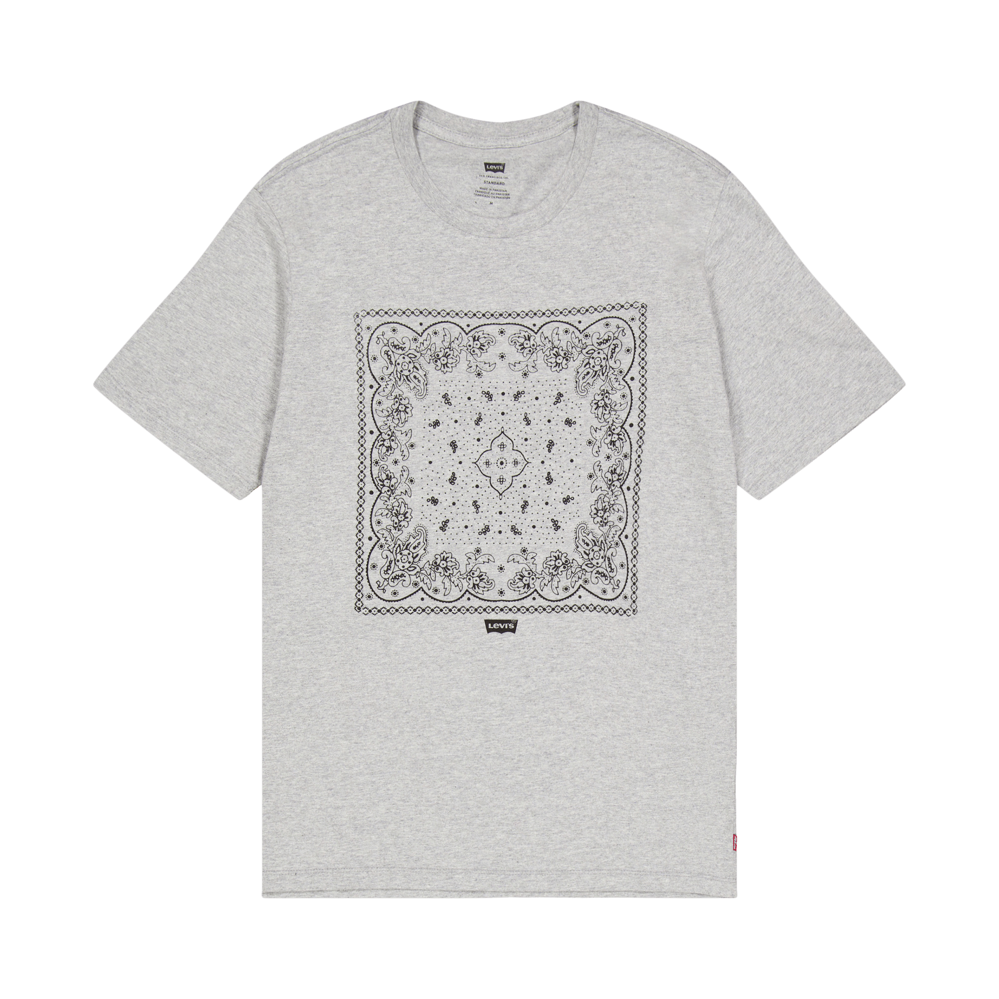 Graphic Crewneck Tee Greys Bandana Bw Mhg