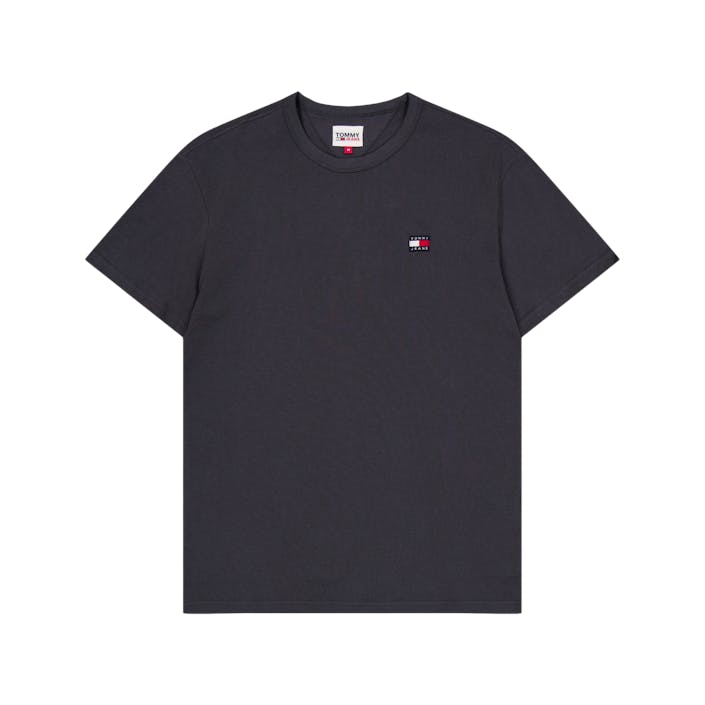 Tjm Clsc Tommy Xs Badge Tee Pub - New, Male, Apparels, Tops, Black, M
