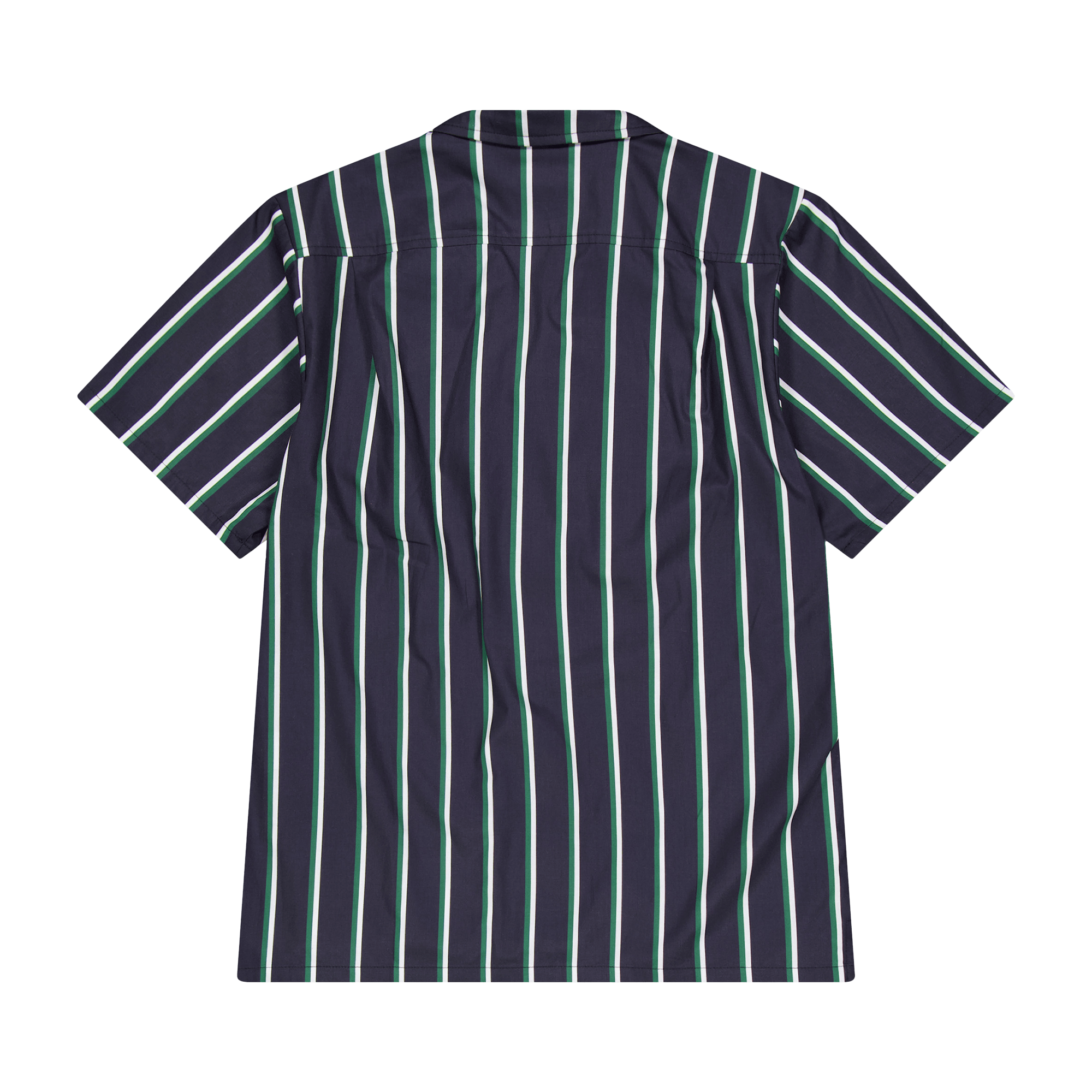 Fine Stripe Camp Shirt Green & White - Bild 2