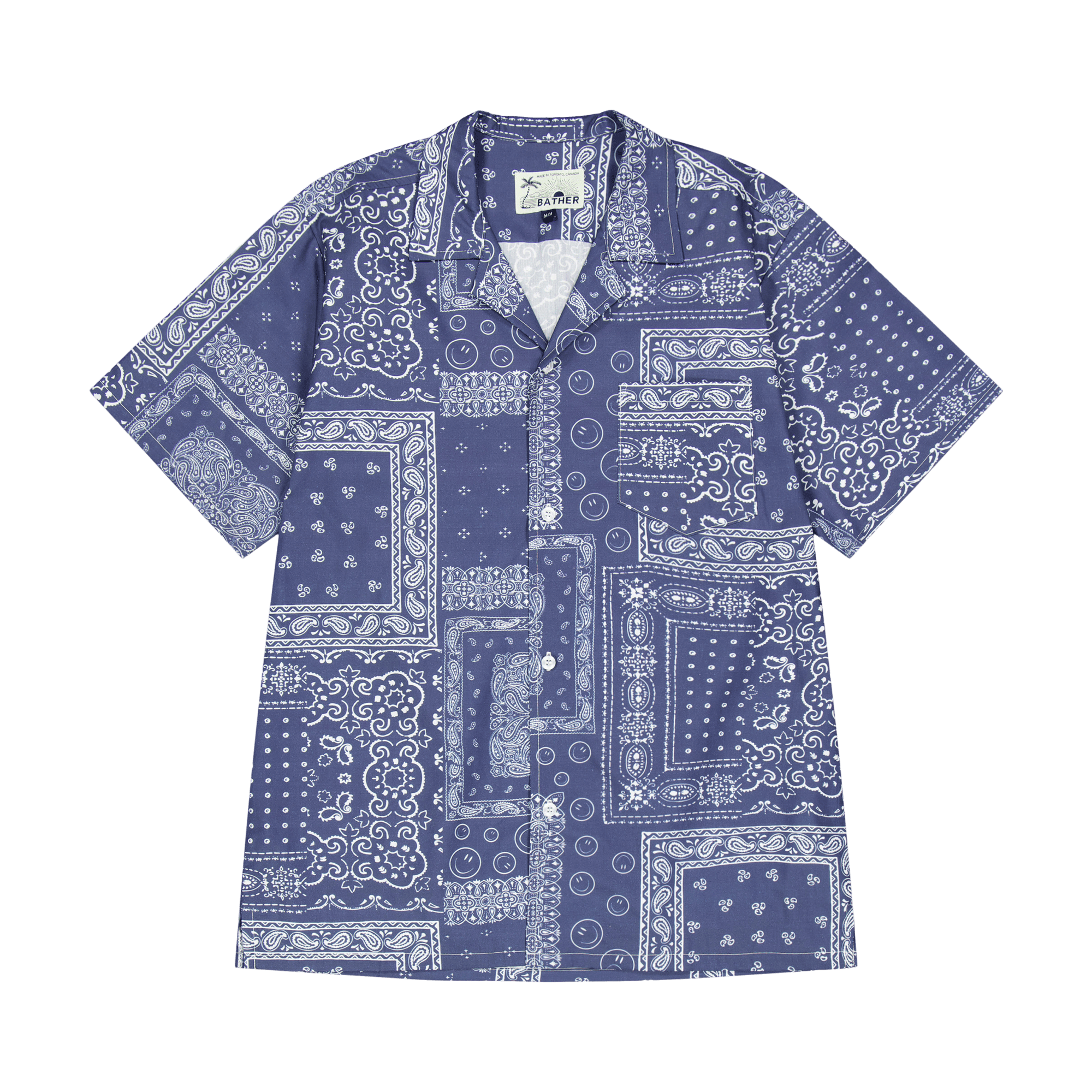 Camp Shirt Navy Bandana