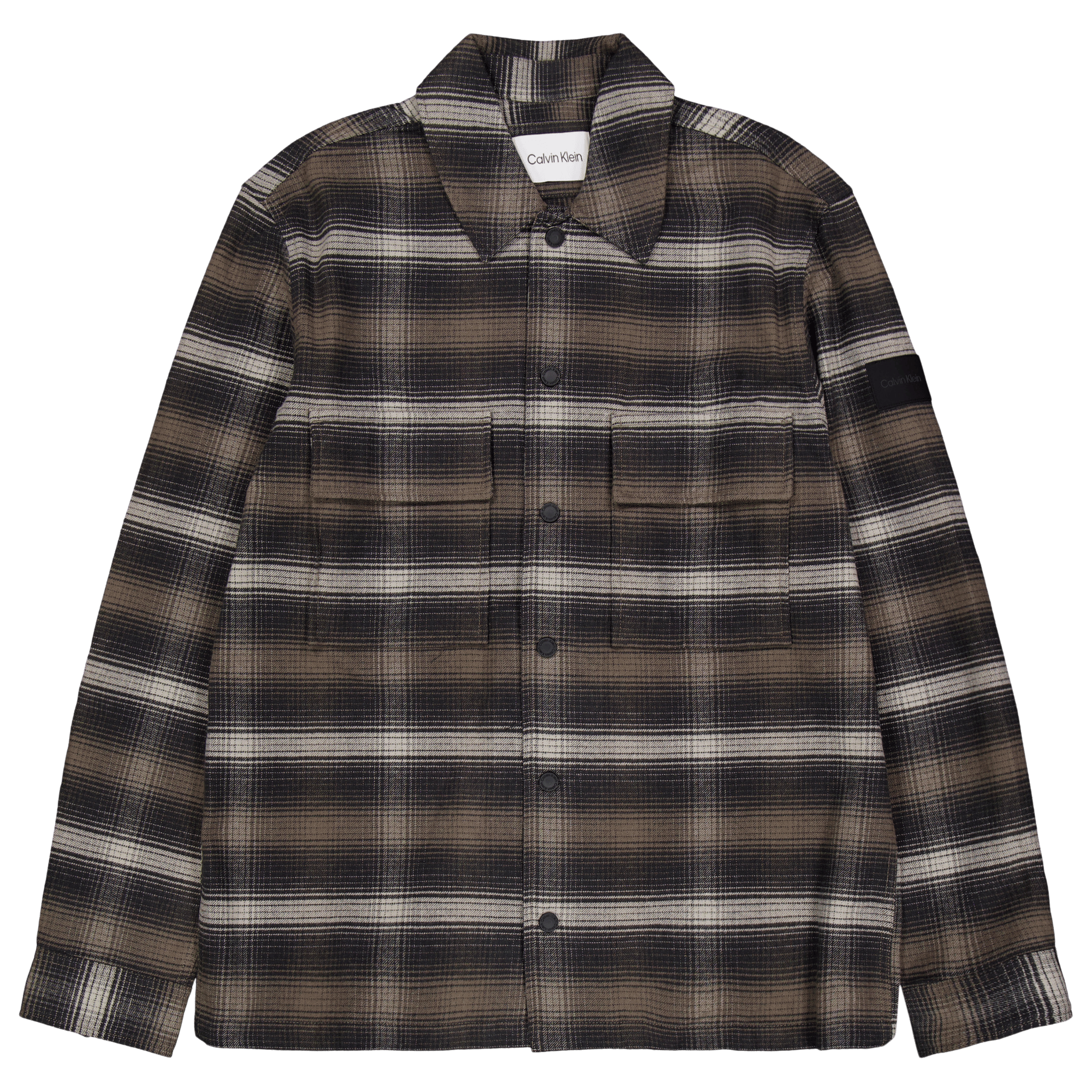 Calvin Klein Flannel Overcheck Overshirt Beh