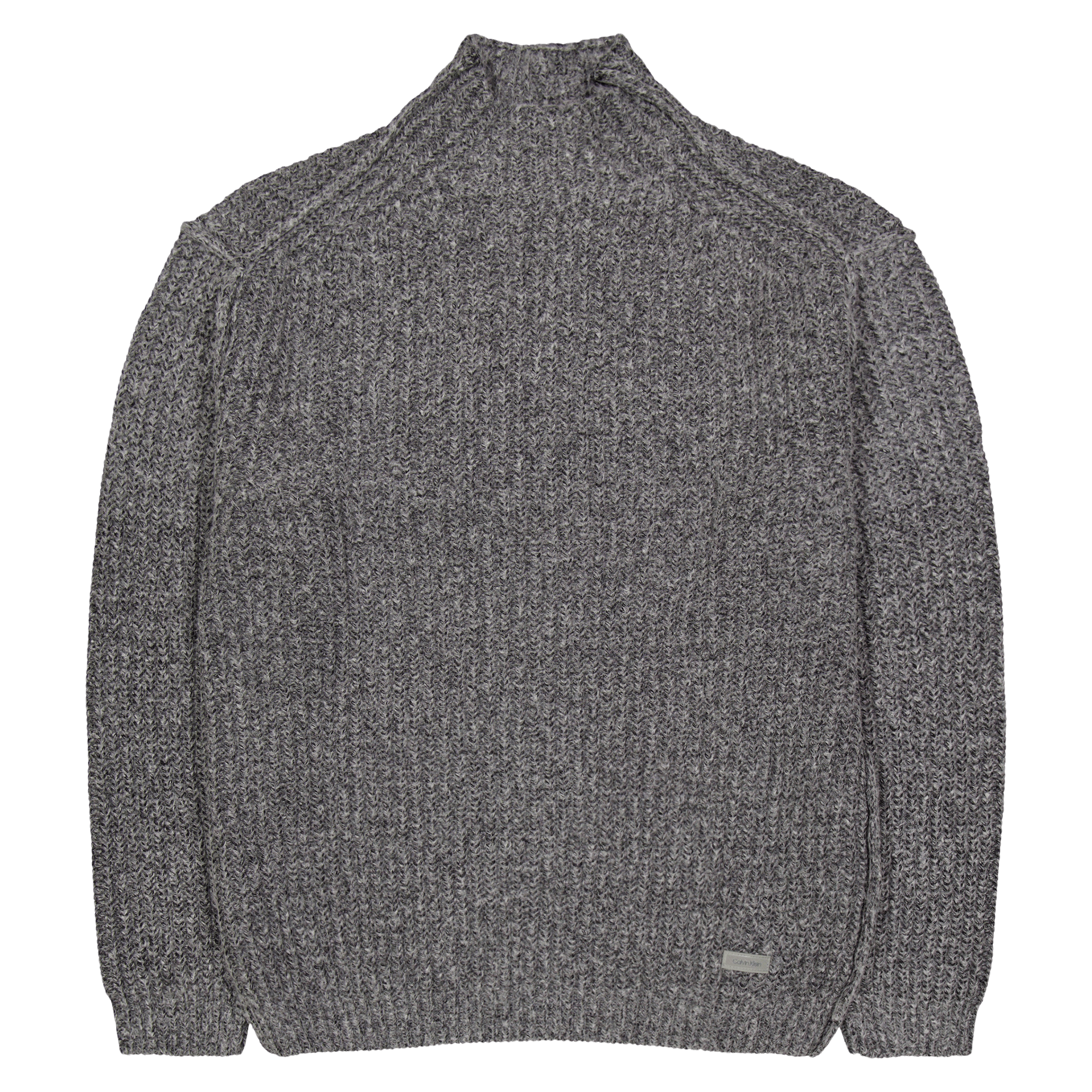 Calvin Klein Half Cardigan Mock Neck Sweat Beh