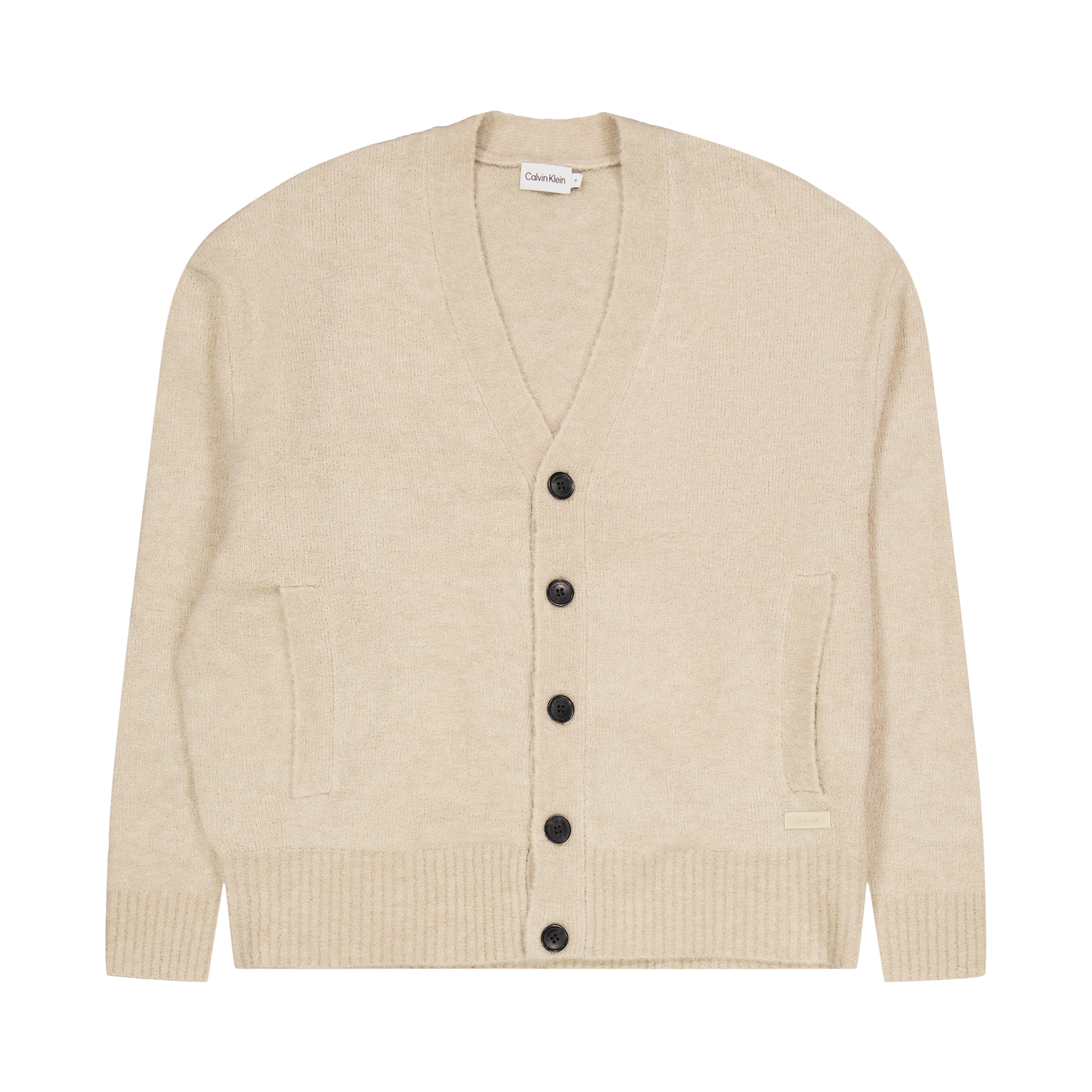 Calvin Klein Wool-blend Boucle Cardigan Pb5 – Fog