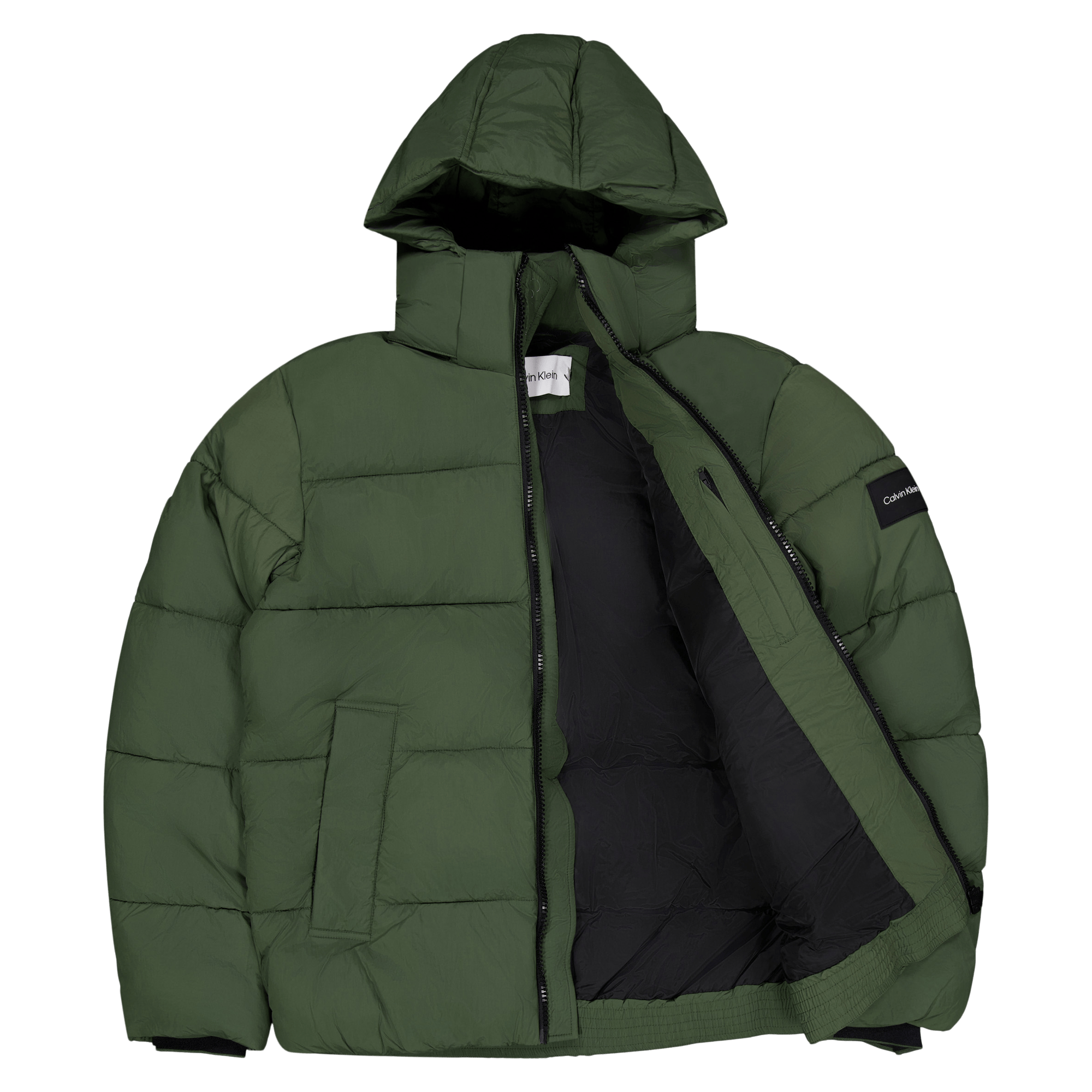 Calvin Klein Crinkle Nylon Quilt Jacket Llp - Thyme - Bild 4
