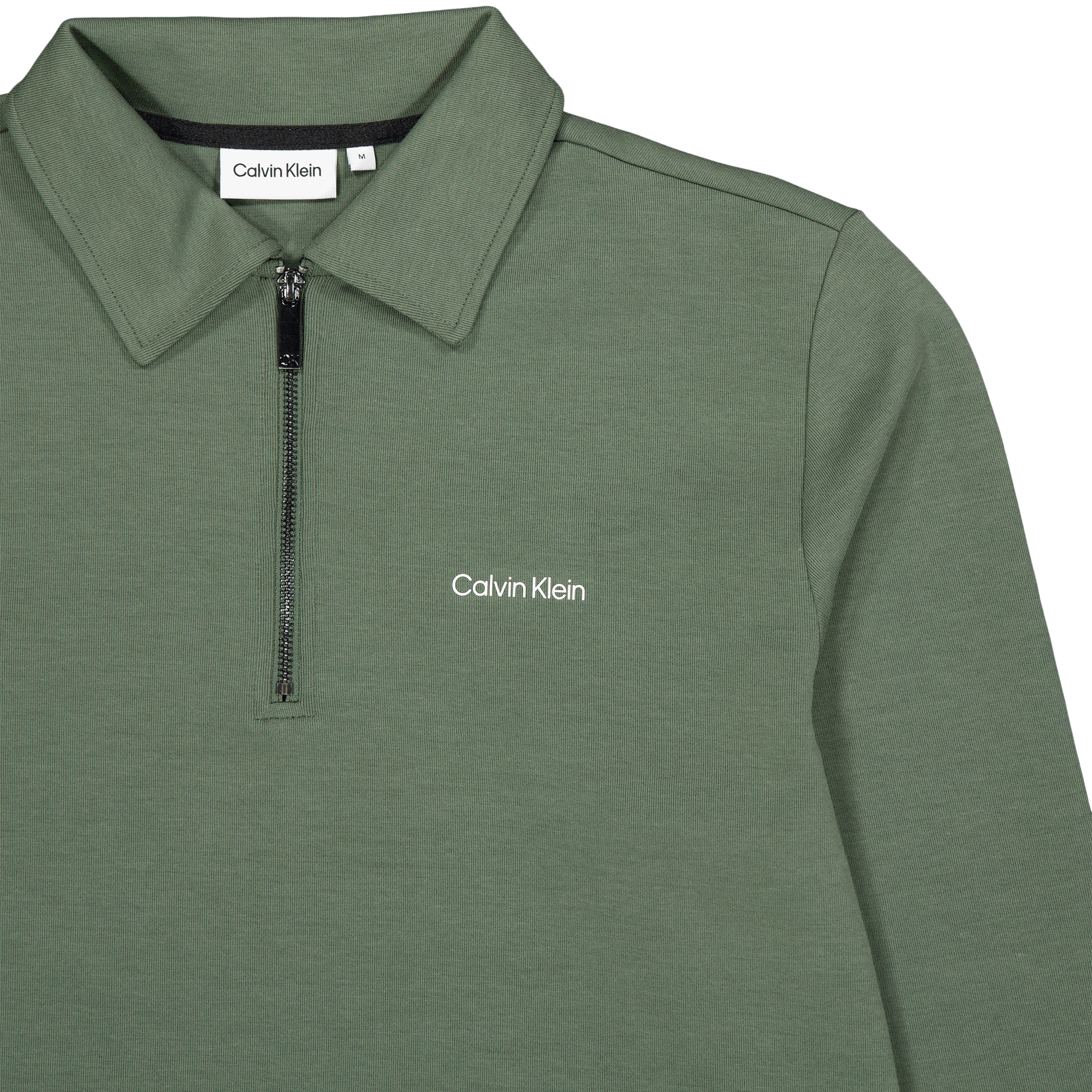 Calvin Klein Micro Logo Repreve Half Zip Llp - Thyme - Bild 3