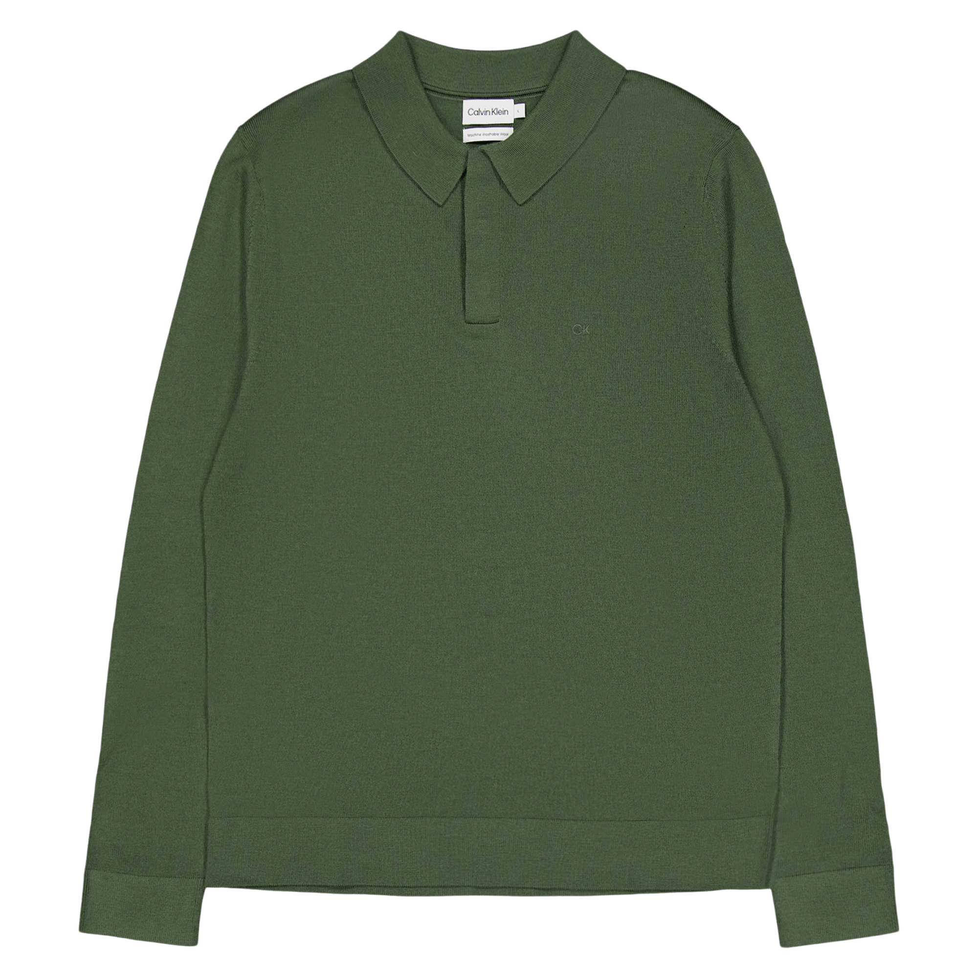 Calvin Klein Merino Polo Sweater Llp – Thyme