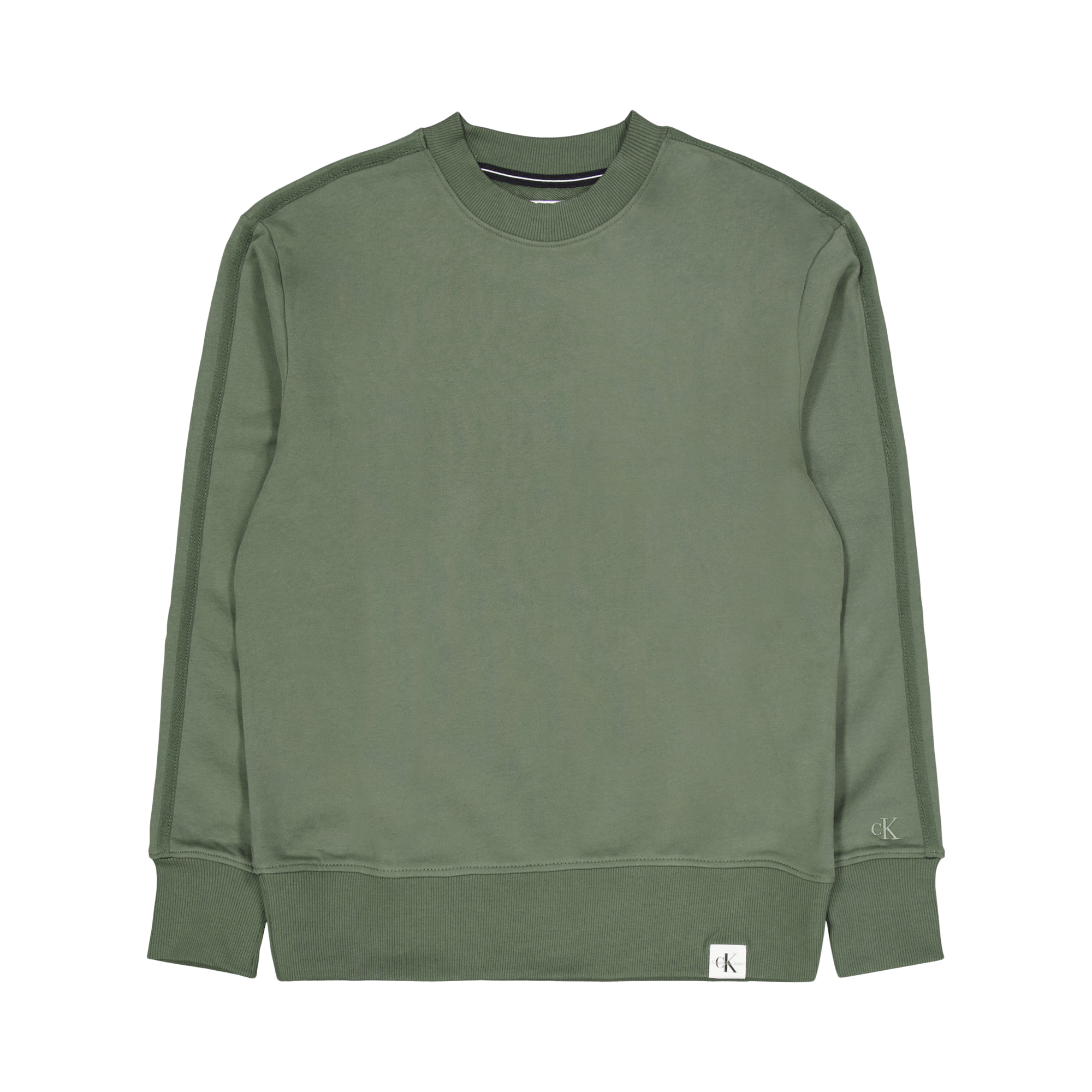 Woven Tab Crew Neck Llp – Thyme