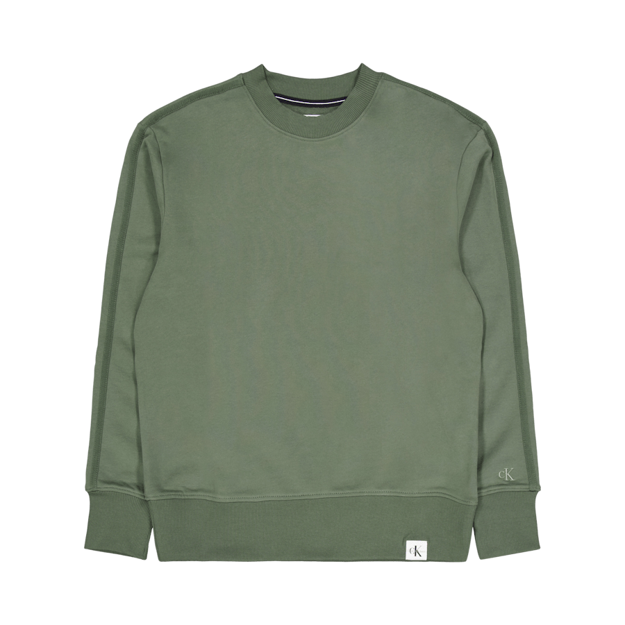 Woven Tab Crew Neck Llp – Thyme