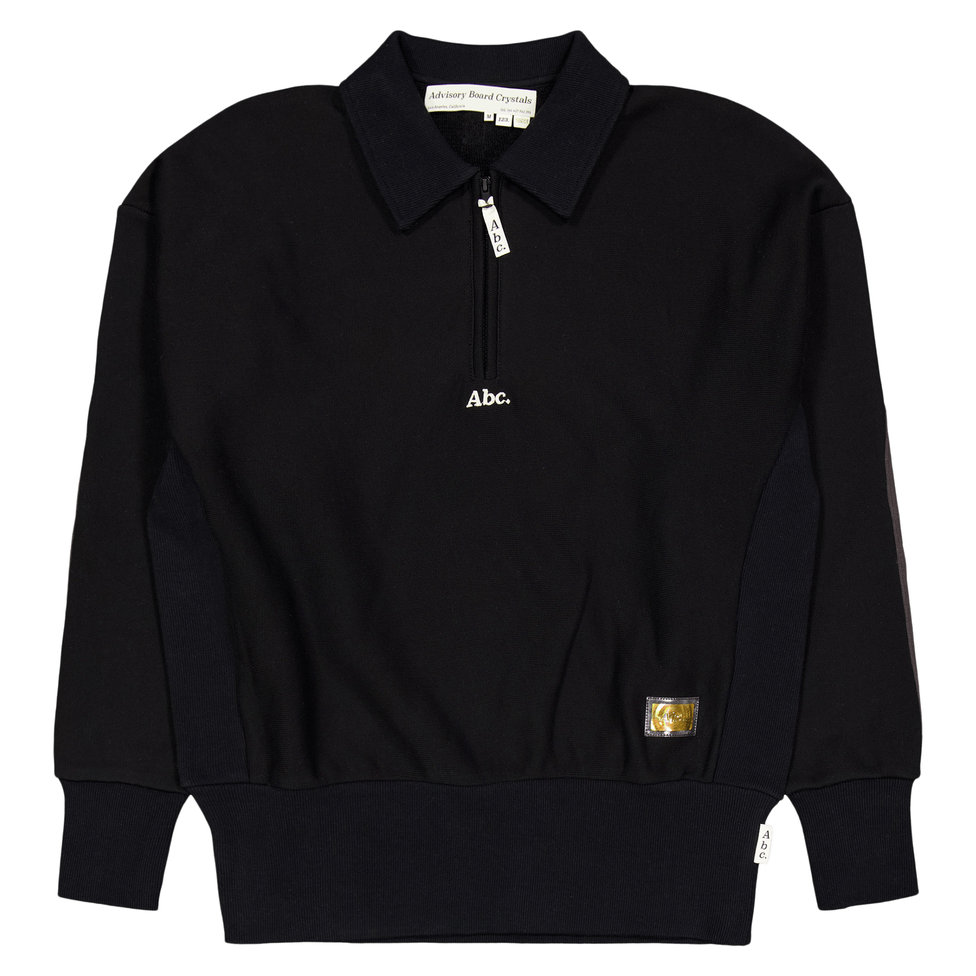 Abc. 123. Quarter Zip Sweatshi Black