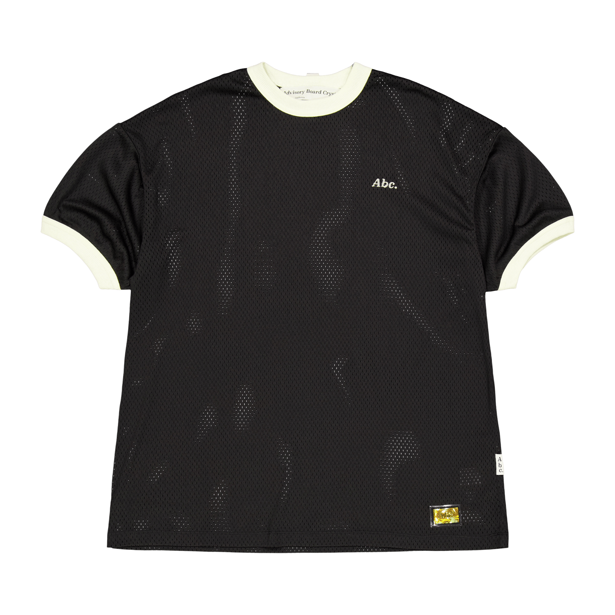 Abc. 123 Mesh Ringer T-shirt Black