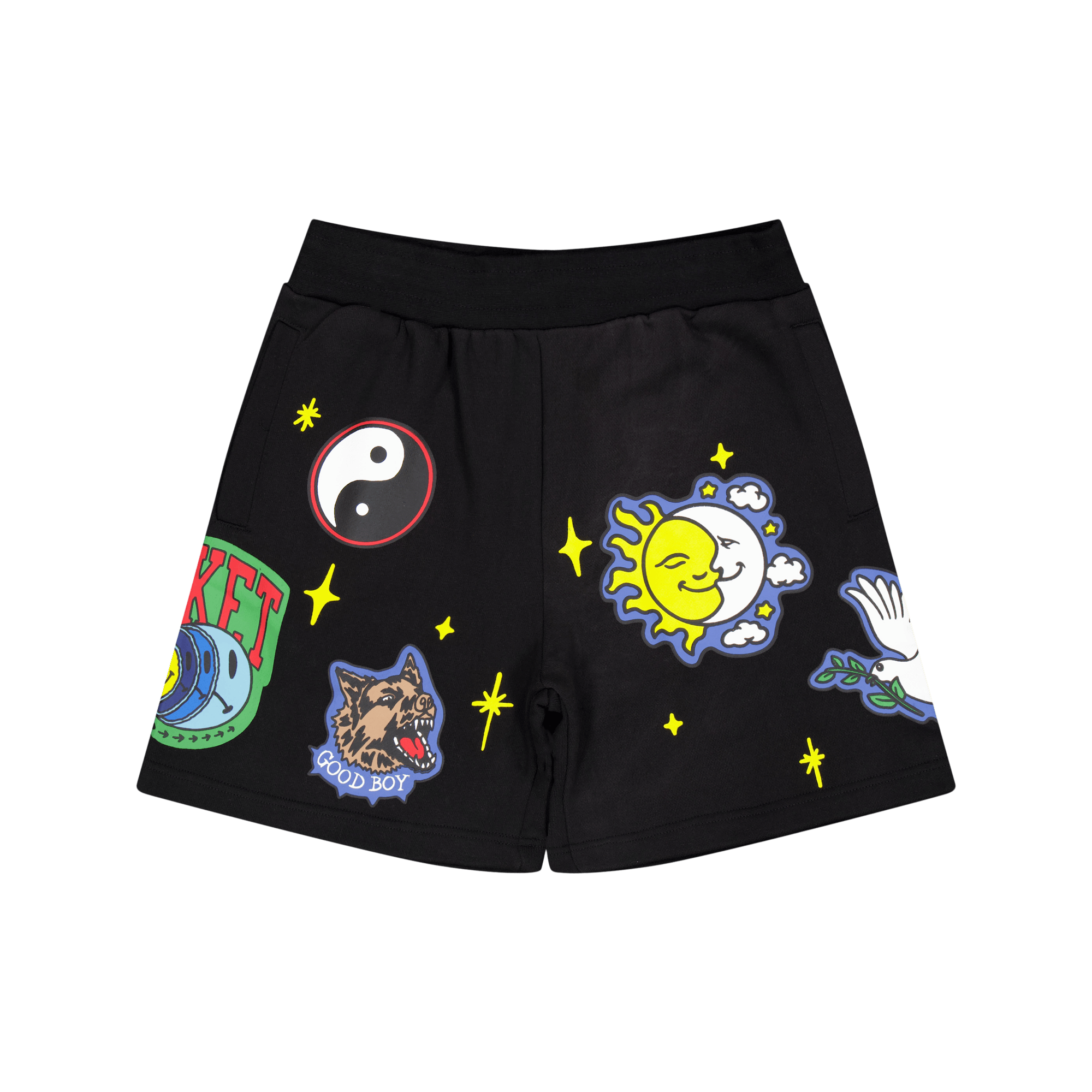 Smiley Start Within Stars Swea Black