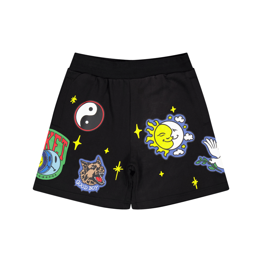 Smiley Start Within Stars Swea Black