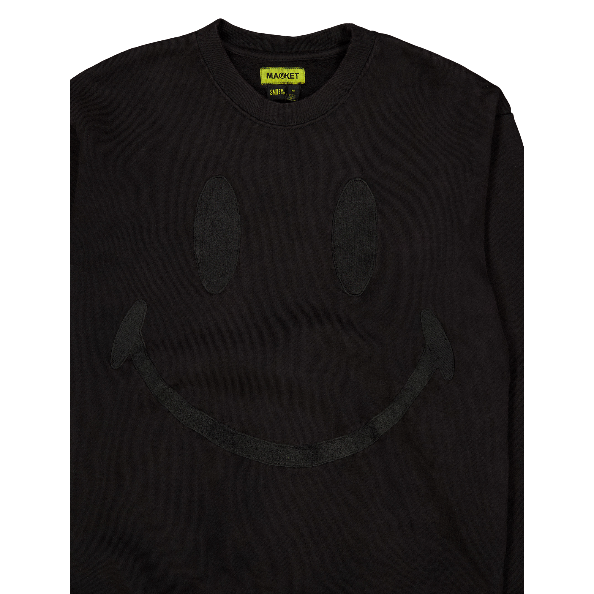 Smiley Oversized Crew Neck Swe Black - Bild 3