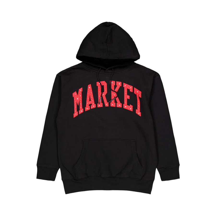 Market Arc Puff Hoodie Black