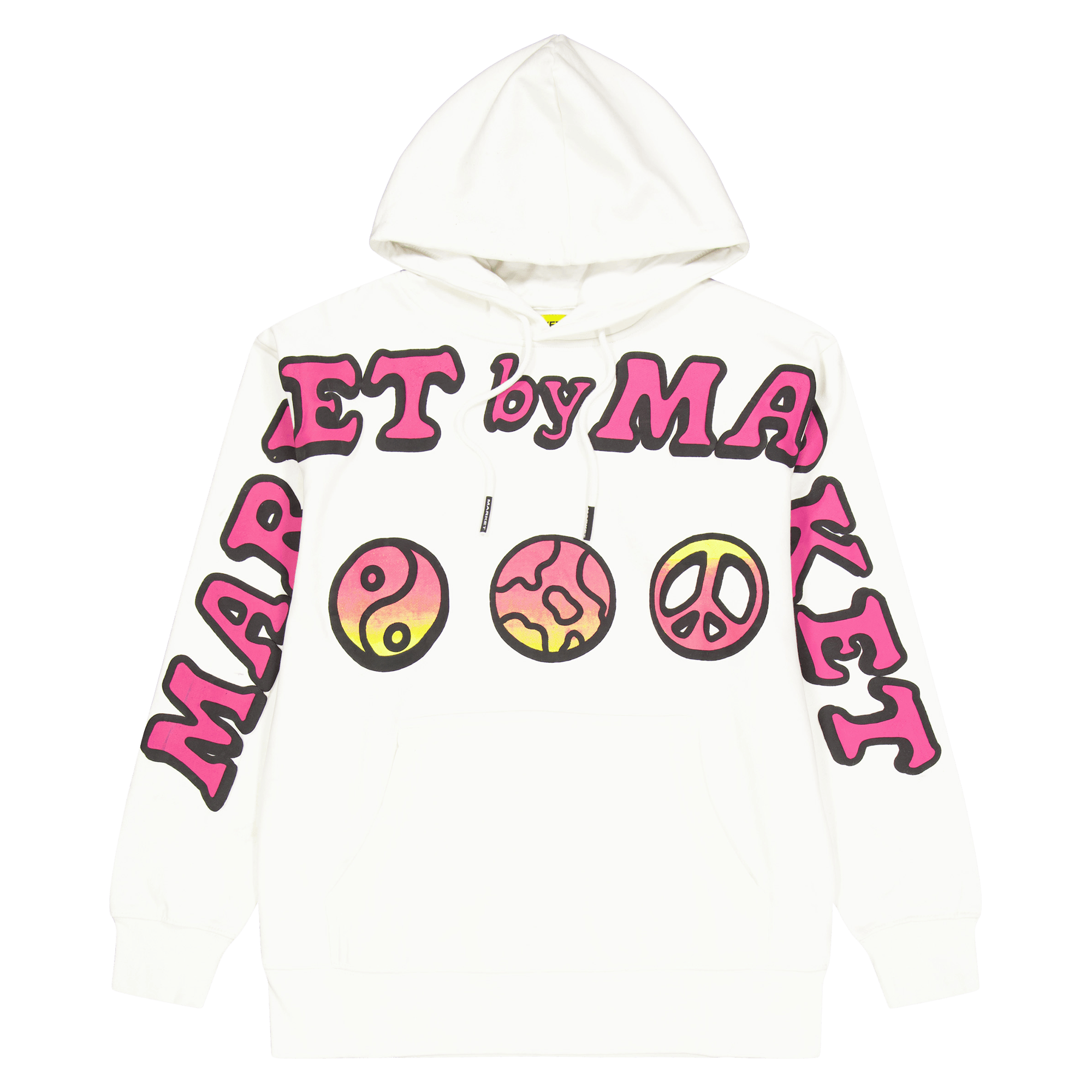 Cali Lock Peace Hoodie Cream