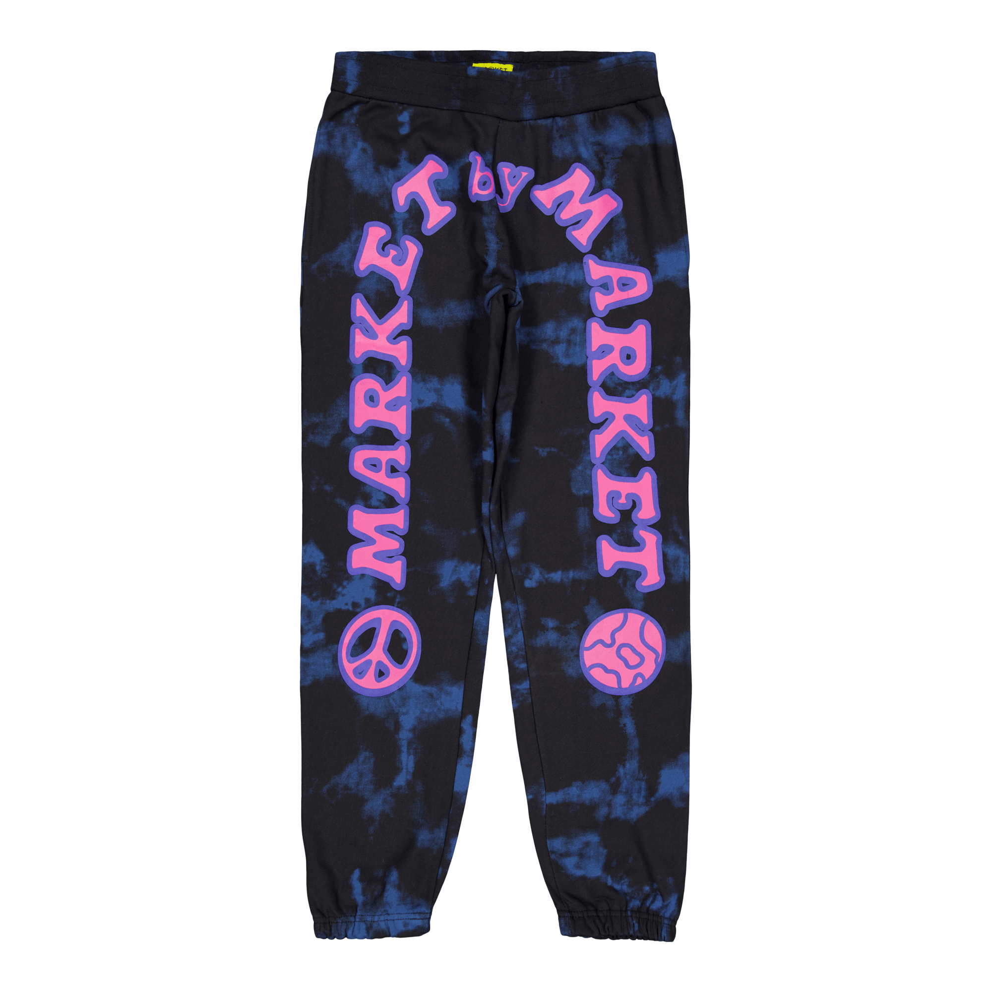 Cali Arc Peace Tie-dye Sweatpa Navy Smoke Tie-dye