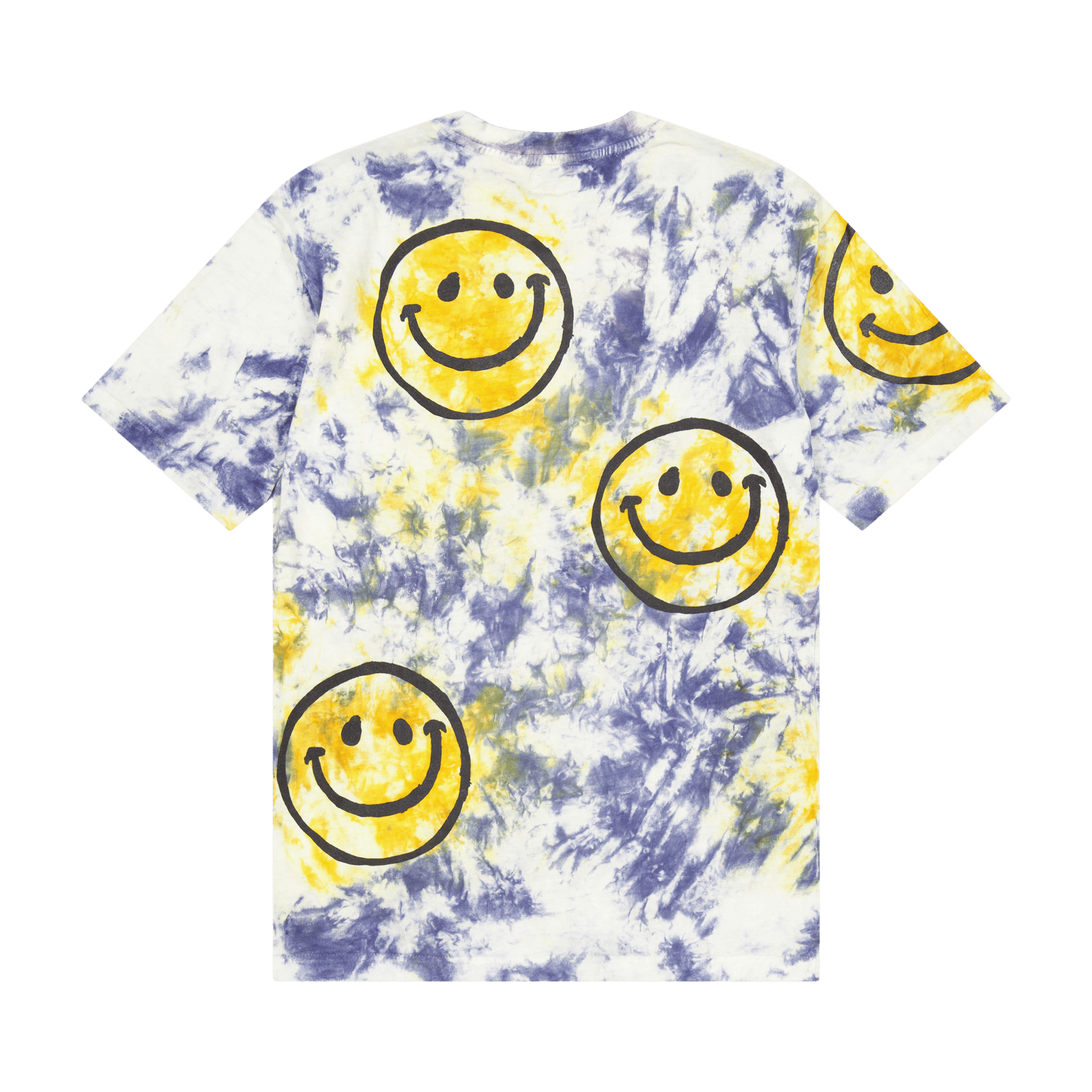 Smiley Sun Dye Tshirt Yellow Blue Tie-dye - Bild 2