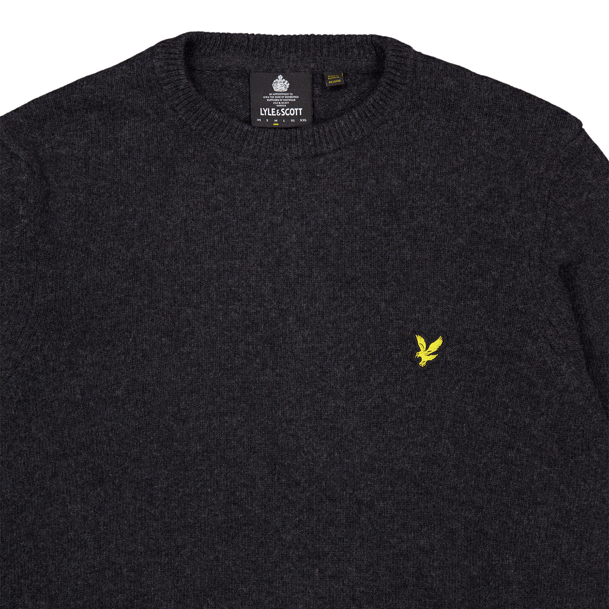Crew Neck Lambswool Blend Jump 398  Marl - Bild 3