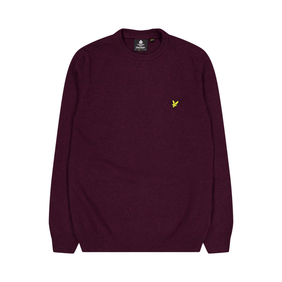 Lyle & Scott Crew Neck Lambswool Blend Jump Z638 Marl