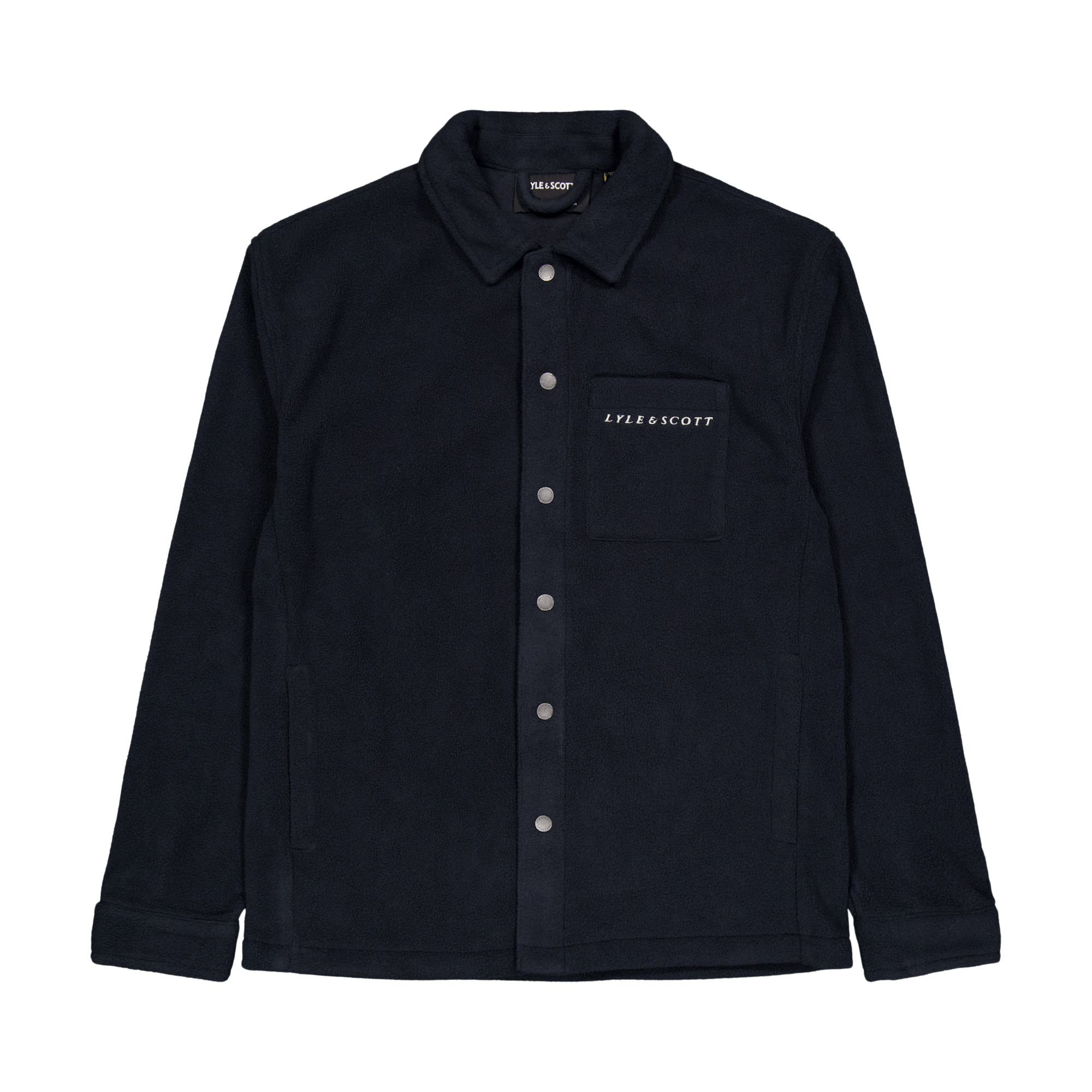Embroidered Fleece Overshirt Z271 Dark