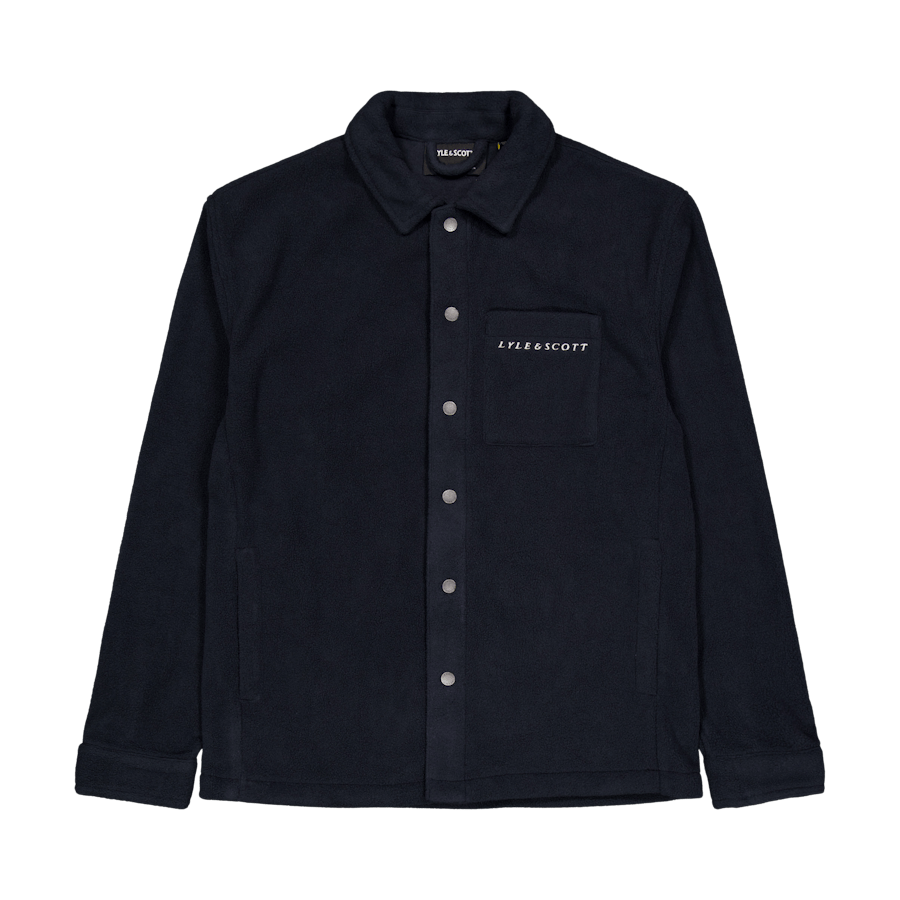 Embroidered Fleece Overshirt Z271 Dark