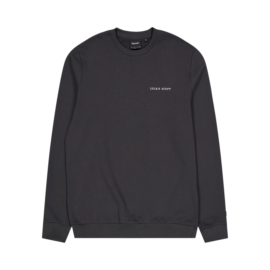 Embroidered Crew Neck Sweatshirt