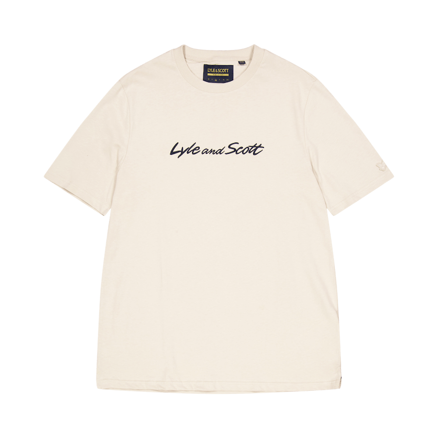 Script Embroidery T-shirt W949 Viaduct