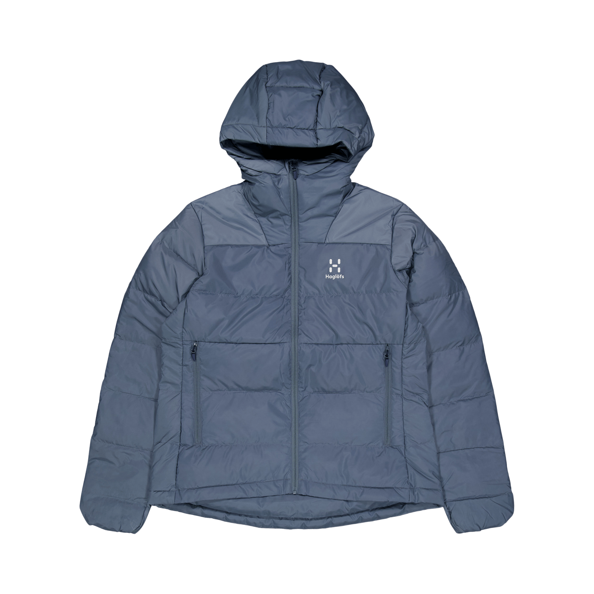 Bield Down Hood W Steel Blue, Female, Apparels, jackets, Blue, L