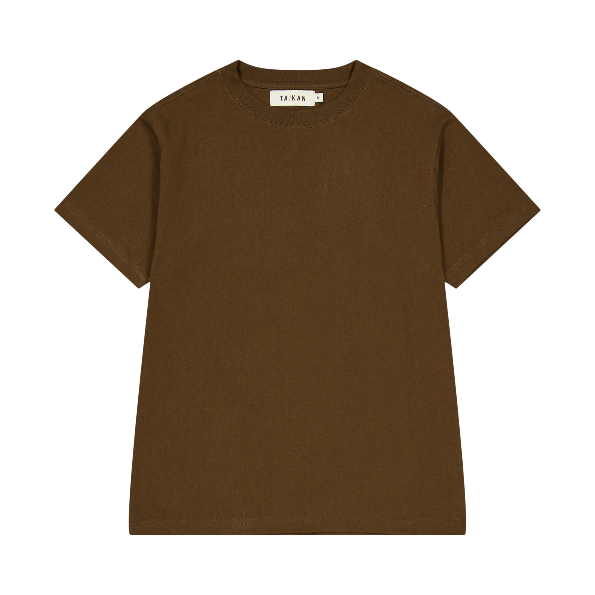 Heavyweight S/s T-brown Brown, Male, Apparels, Tops, Brown, S