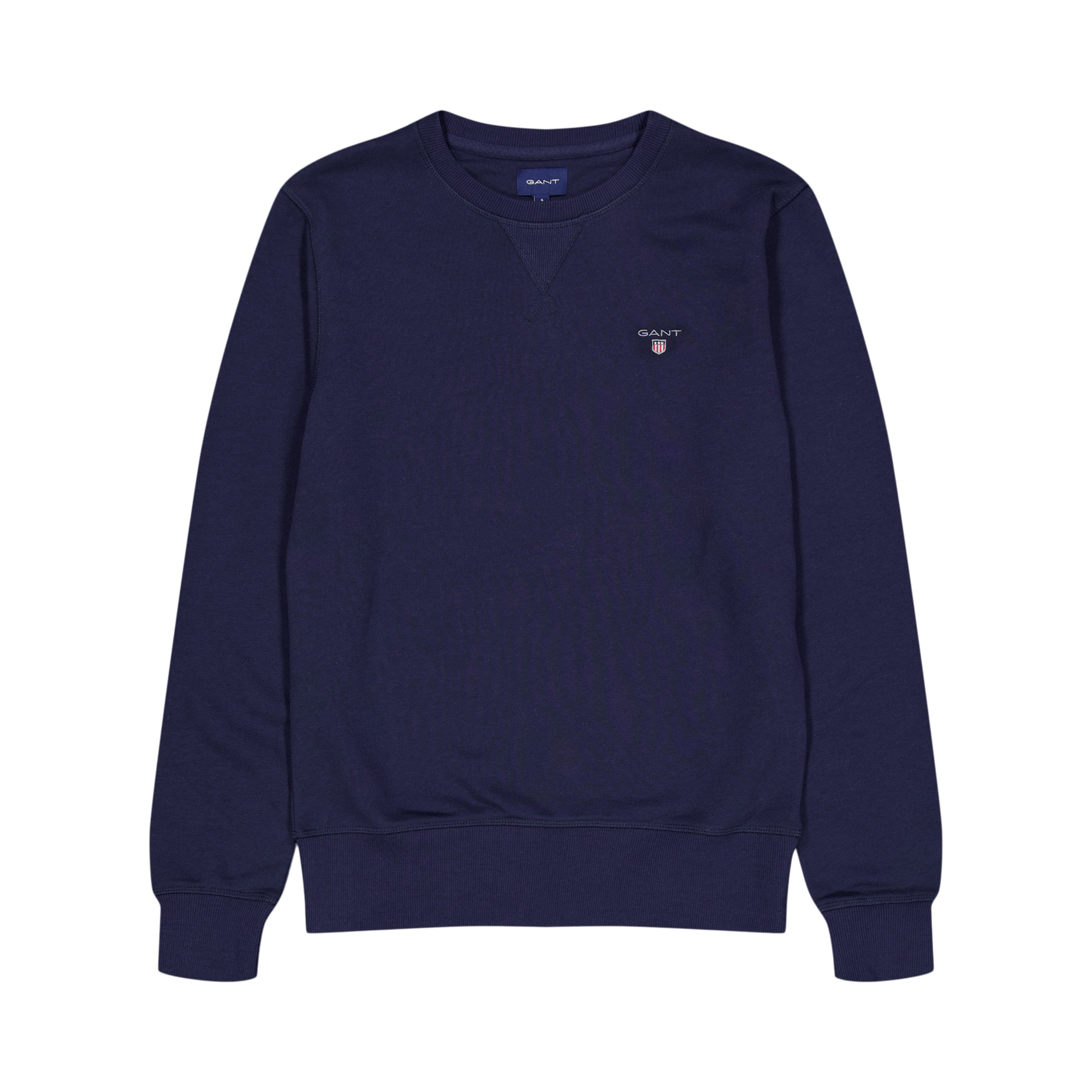 Gant Sweatshirt Com Decote Red Evening Blue