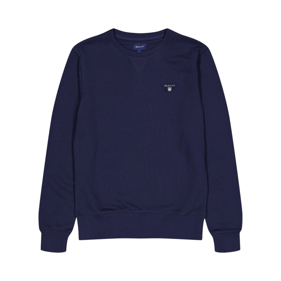 Gant Sweatshirt Com Decote Red Evening Blue