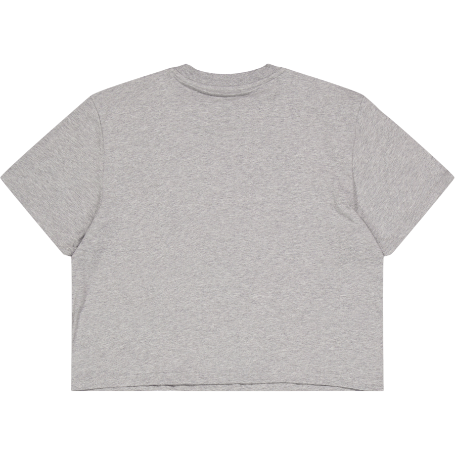 Essentials 3-Stripes Single Jersey Crop Top Medium Grey Heather - Bild 2