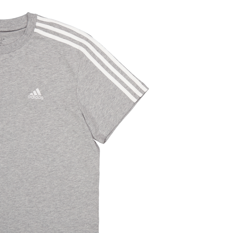 Essentials 3-Stripes Single Jersey Crop Top Medium Grey Heather - Bild 3