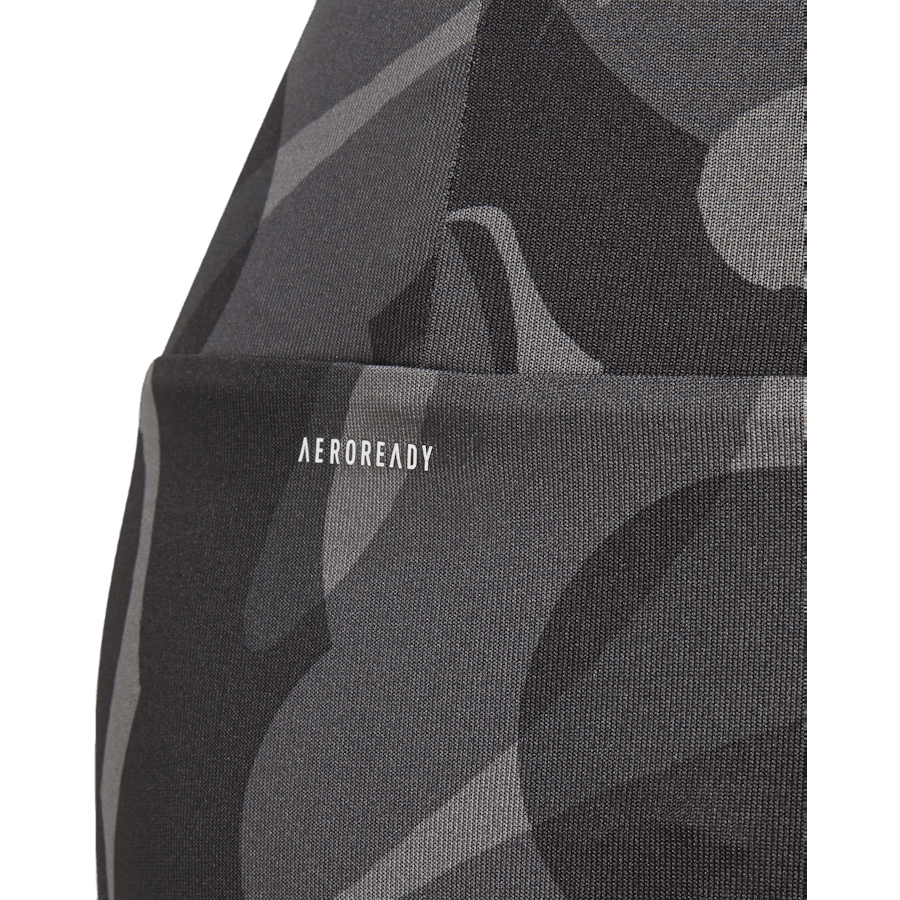 Essentials AEROREADY Seasonal Print High-Waist 7/8 Leggings Kids Black - Bild 5