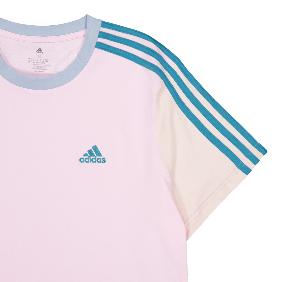 Essentials 3-Stripes Single Jersey Crop Top Clear Pink - Bild 3